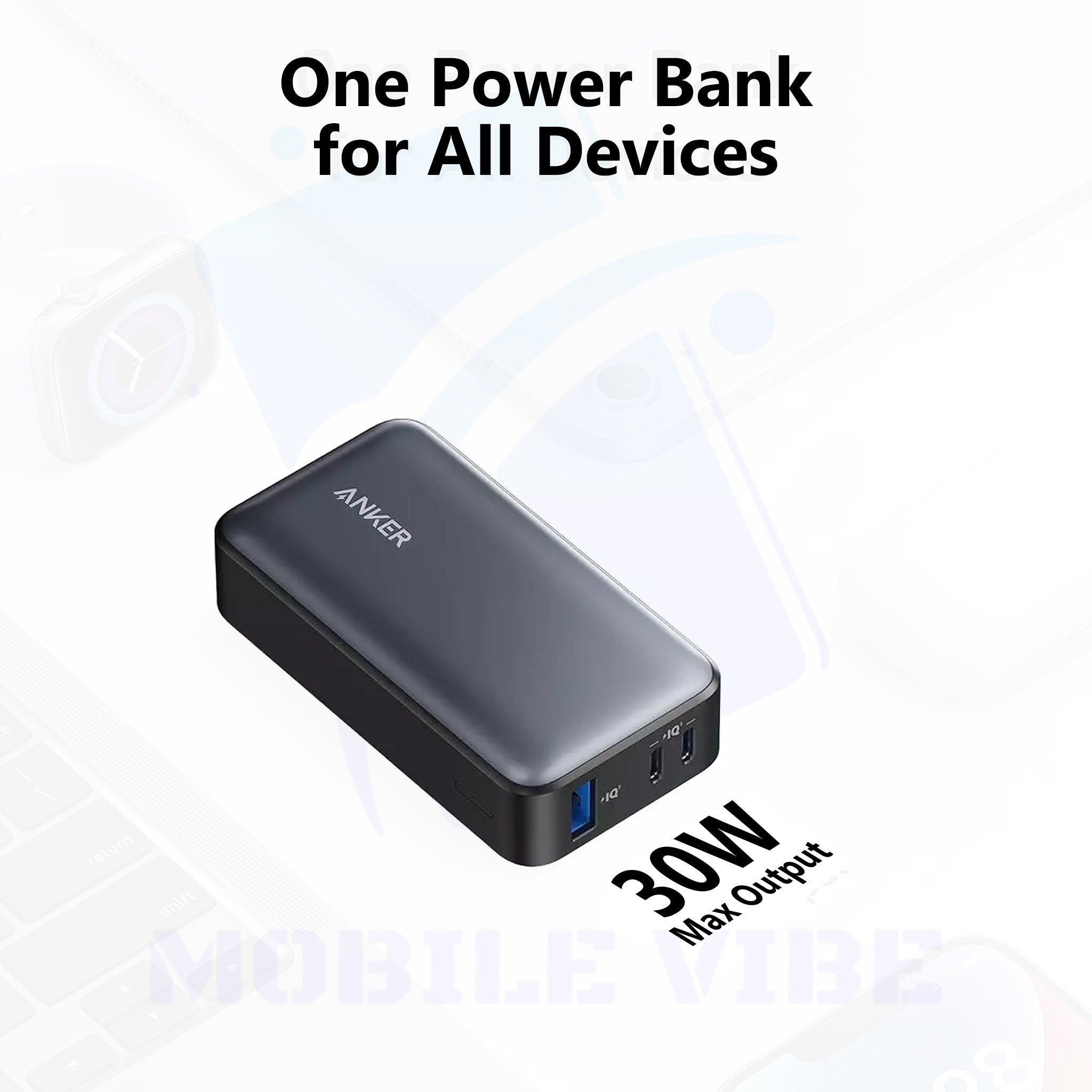 Anker 533 Power Bank (PowerCore 30W) - High-Speed Charging in a Compact Size