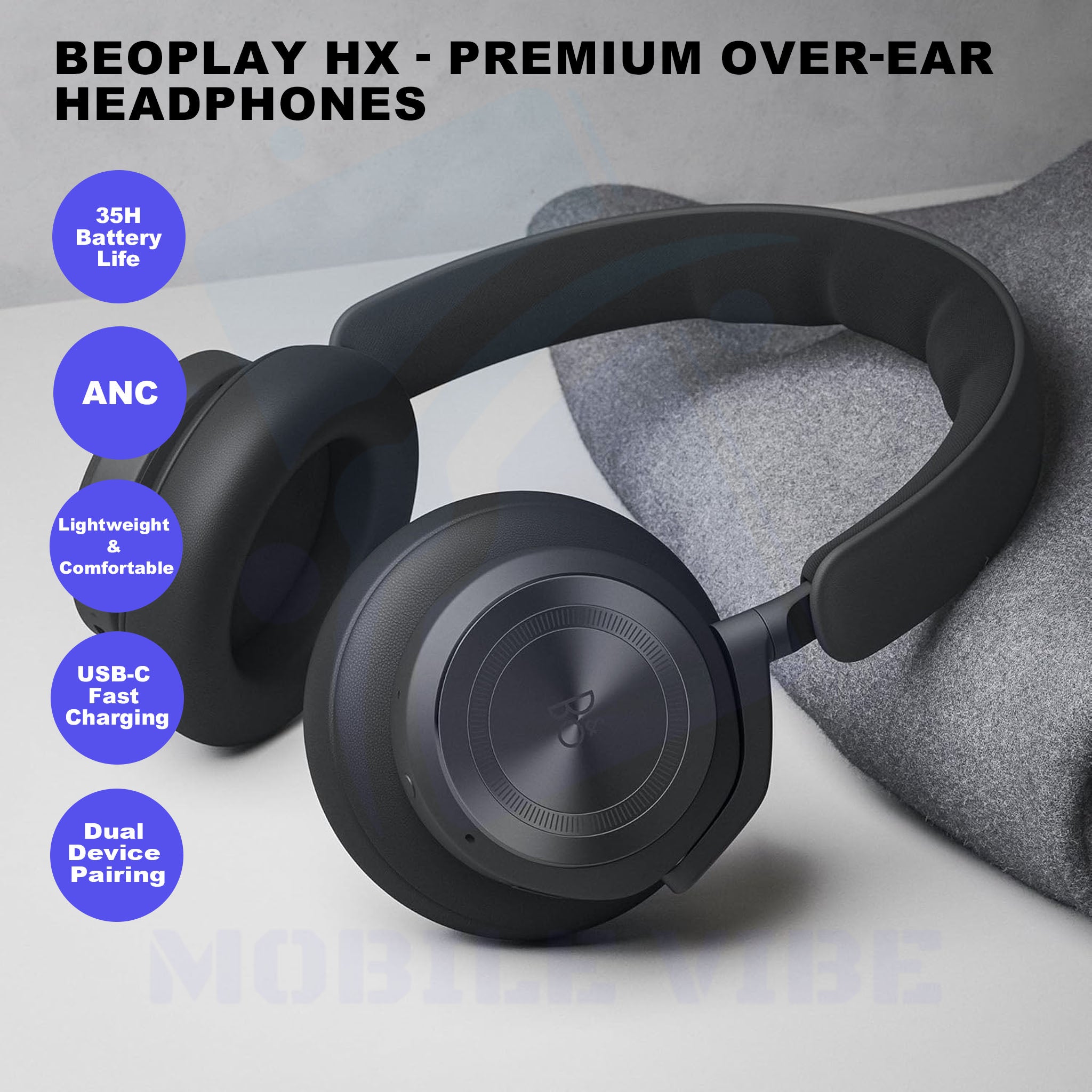 Beoplay HX - Premium Noise-Cancelling Over-Ear Headphones Features