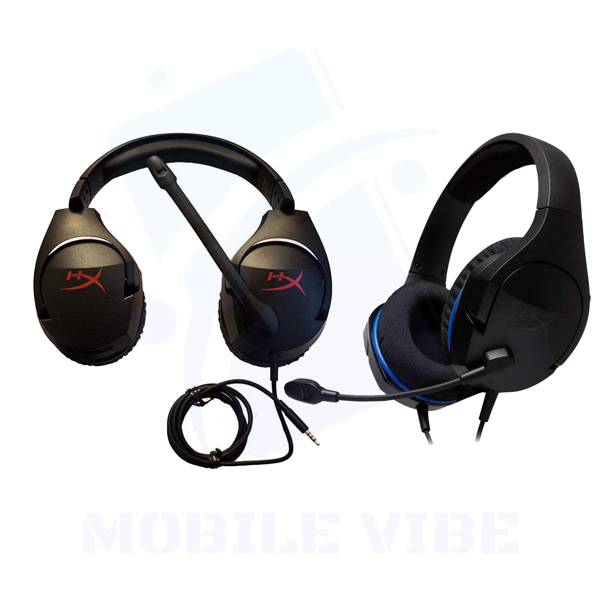 HyperX Cloud Stinger Gaming Headphones - Lightweight & Powerful Sound - blue and red combination