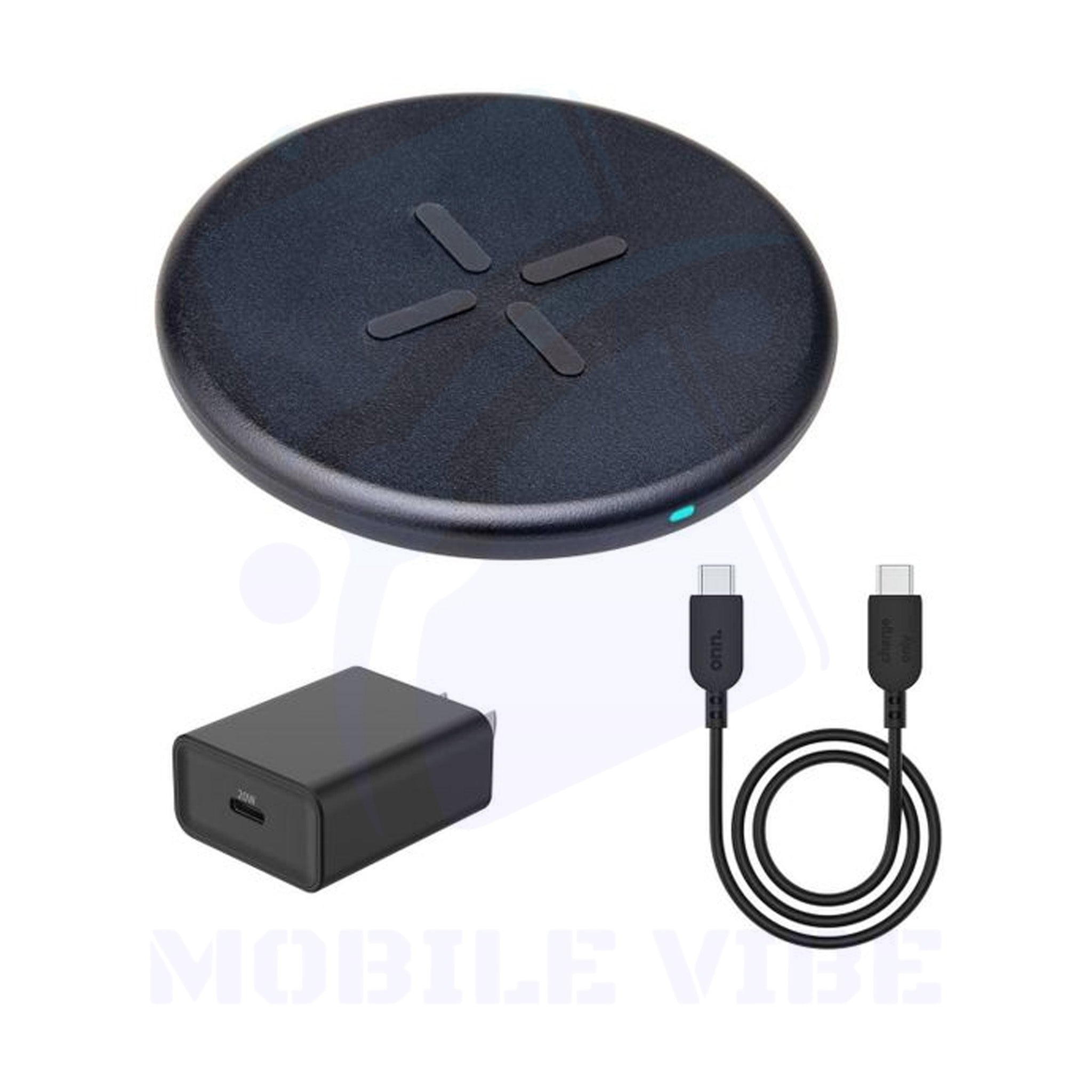 Juice Onn Wireless Charging Pad 7 - LED Lightning - Qi-Certified Full kit