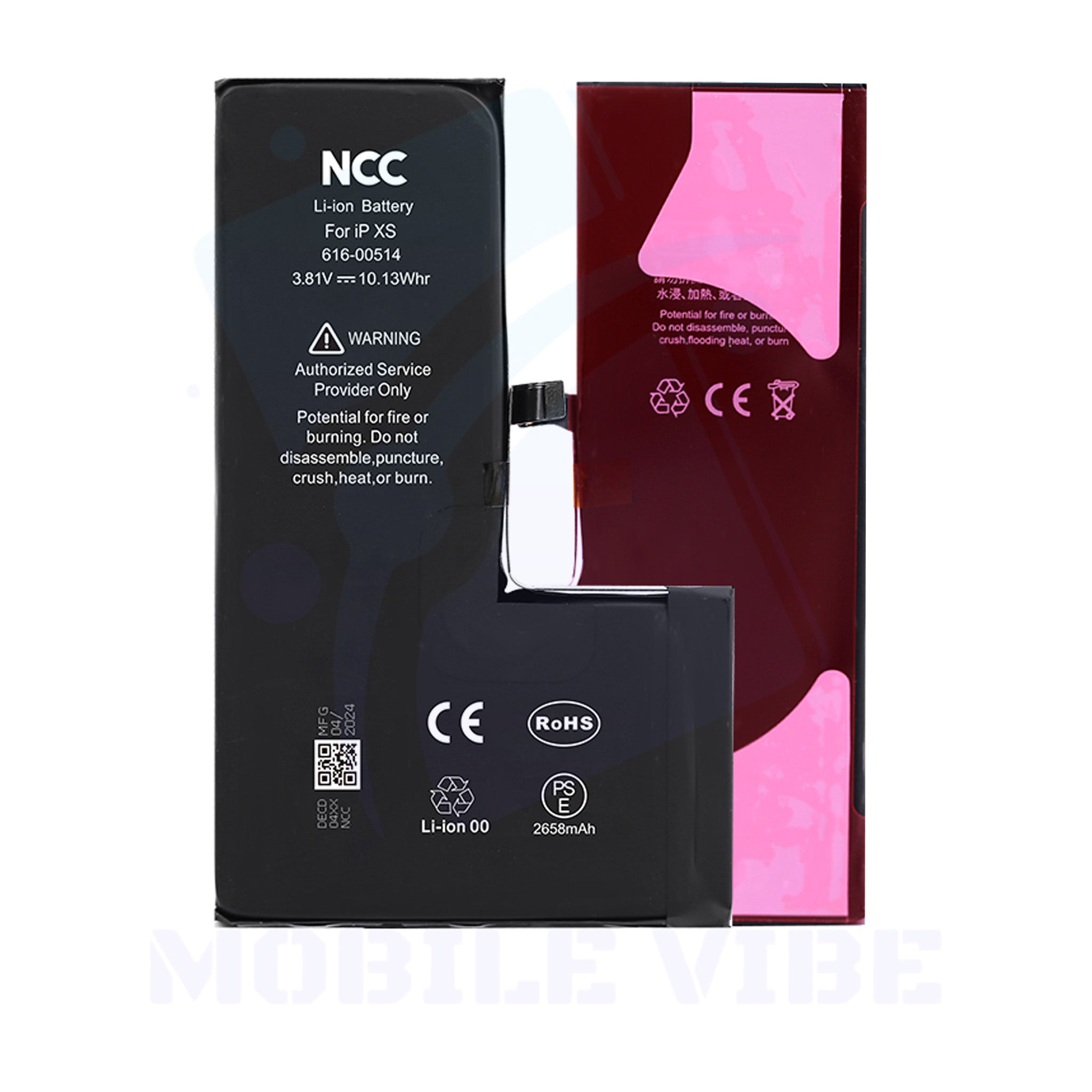 NCC Battery for iPhone XS Back