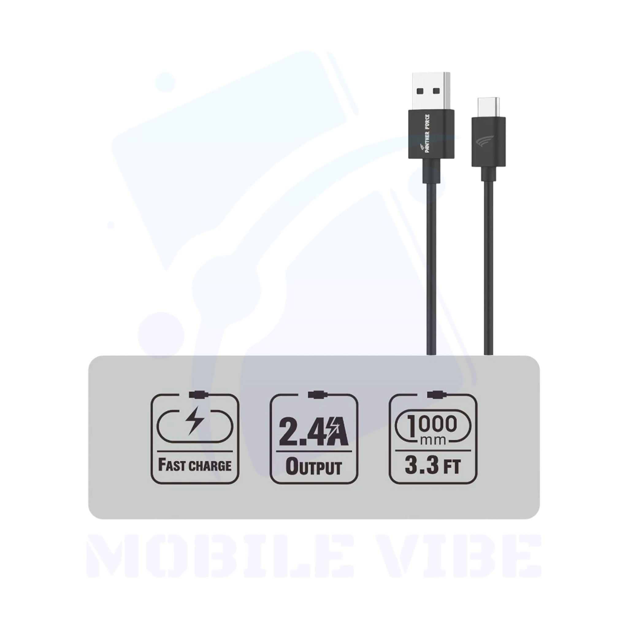 Panther Force PF-19S Fast Charge/Sync Cable highlights