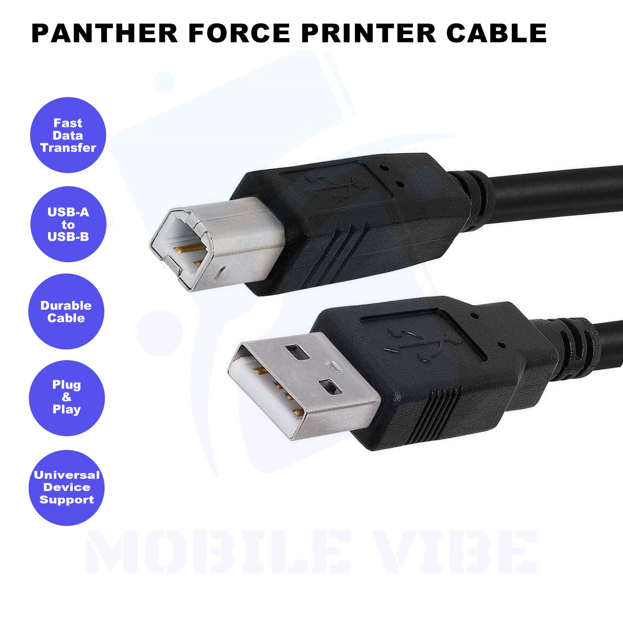 Panther Force Printer Cable Features
