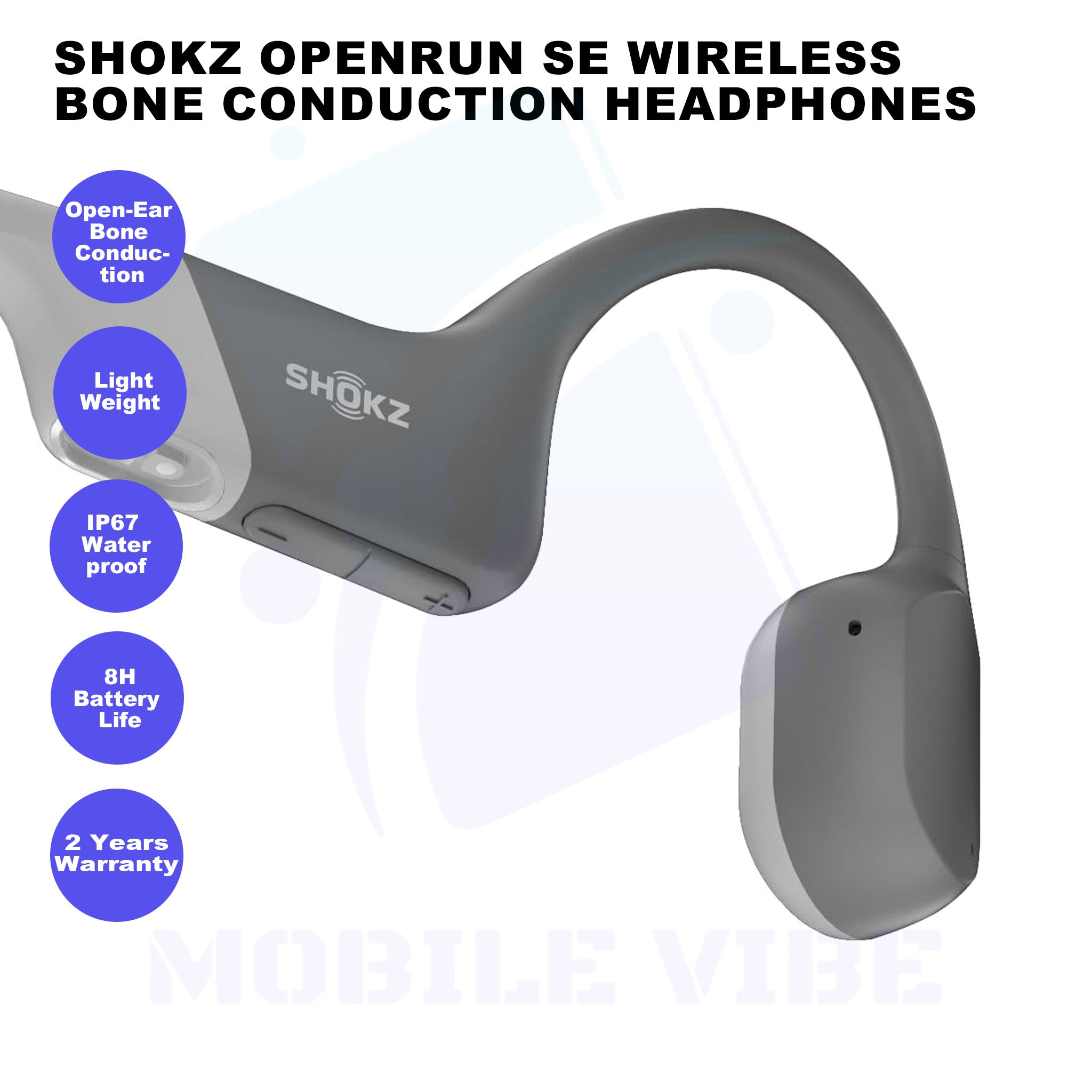 Shokz OpenRun SE Wireless Bone Conduction Headphones features