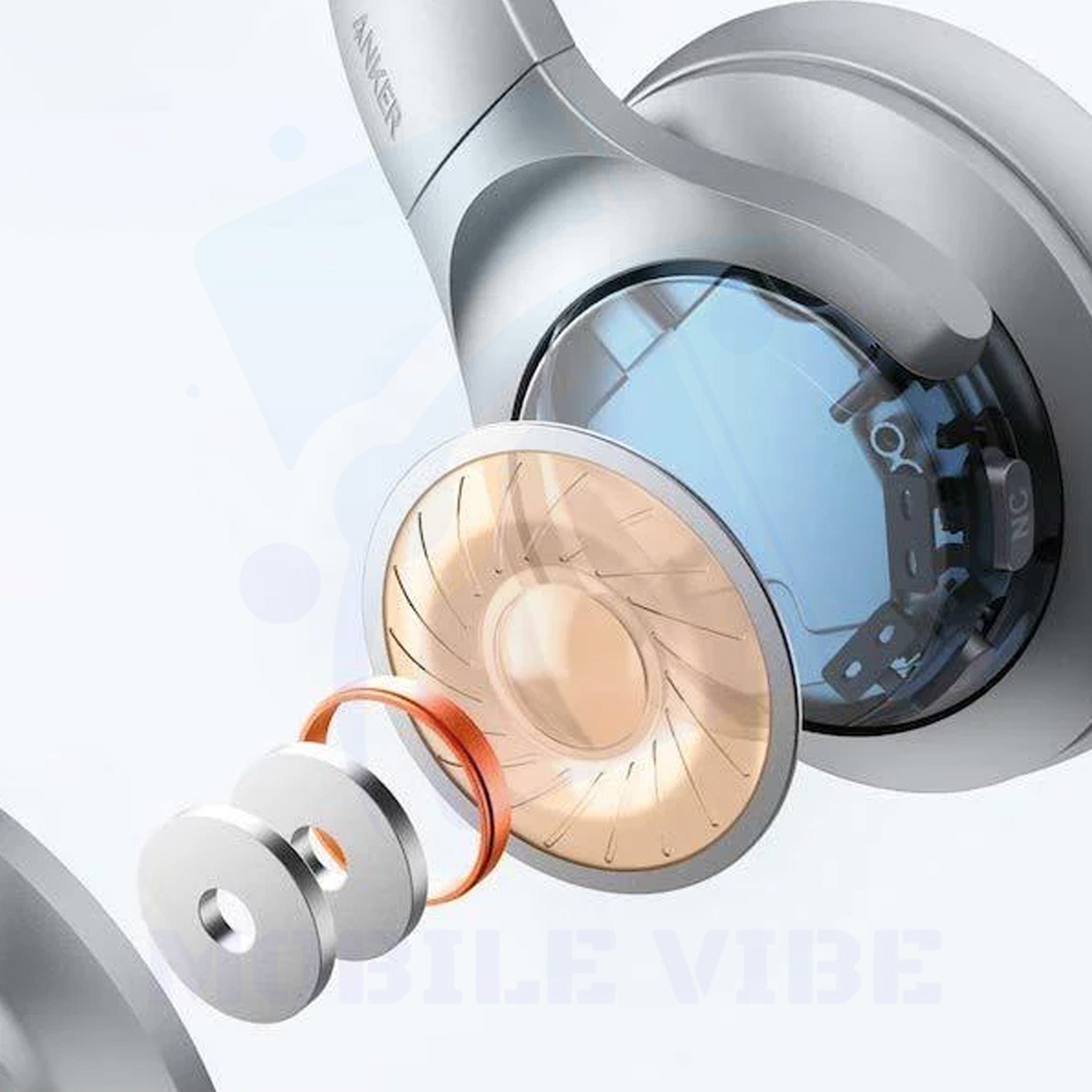 Soundcore Anker Life Q20 | Hybrid Active Noise Cancelling Headphones Inner view