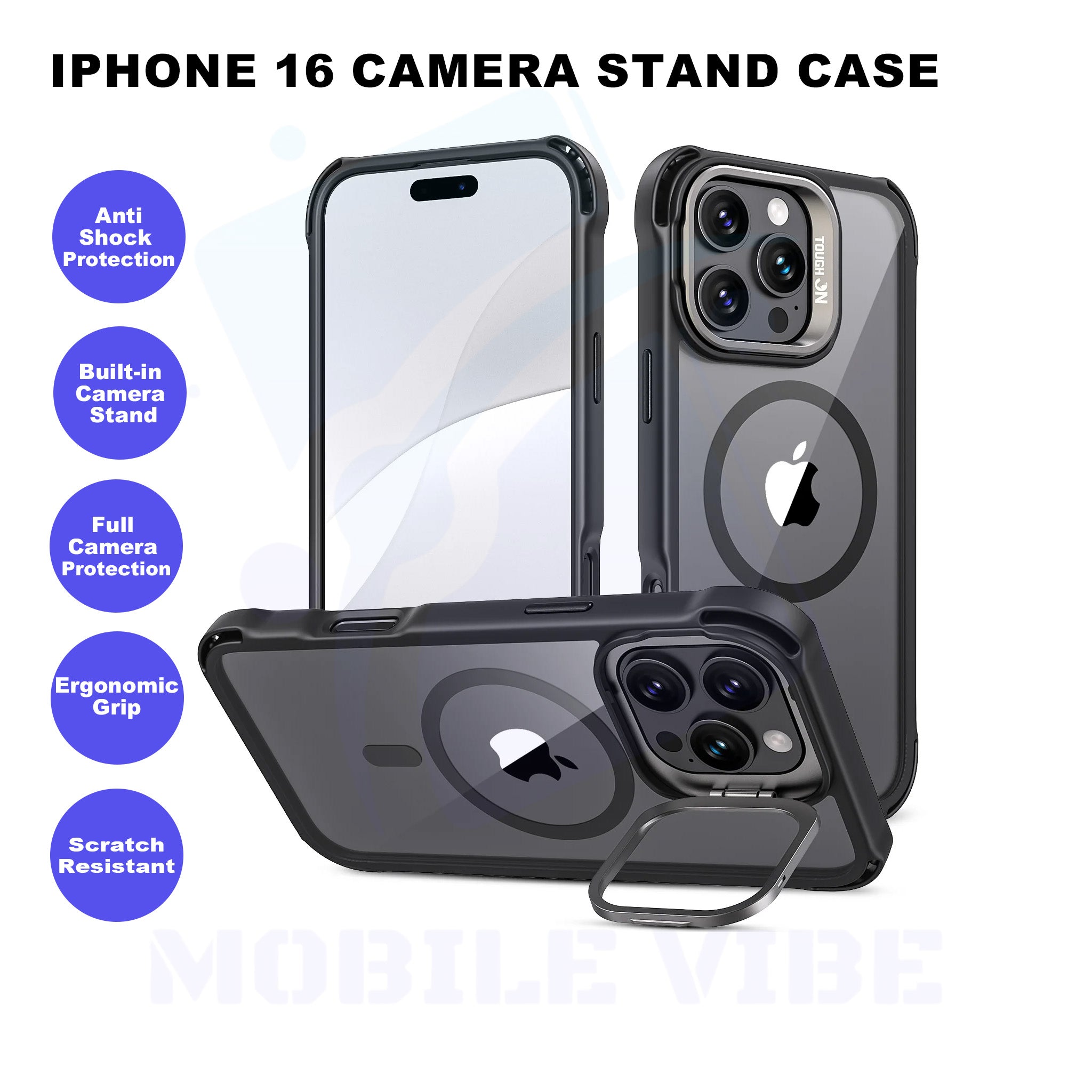 iPhone 16 Camera Stand Case Features