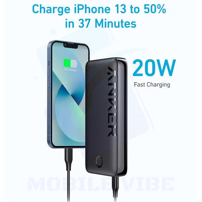 Anker 335 High-Capacity 20,000mAh Portable Power Bank with 18W USB-C Power Delivery