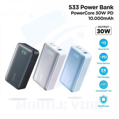 Anker 533 Power Bank (PowerCore 30W) different colors and specifications