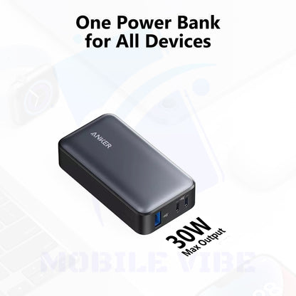 Anker 533 Power Bank (PowerCore 30W) - High-Speed Charging in a Compact Size