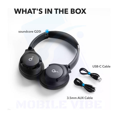 Anker Soundcore Life Q20i Hybrid Active Noise Cancelling Headphones with cables