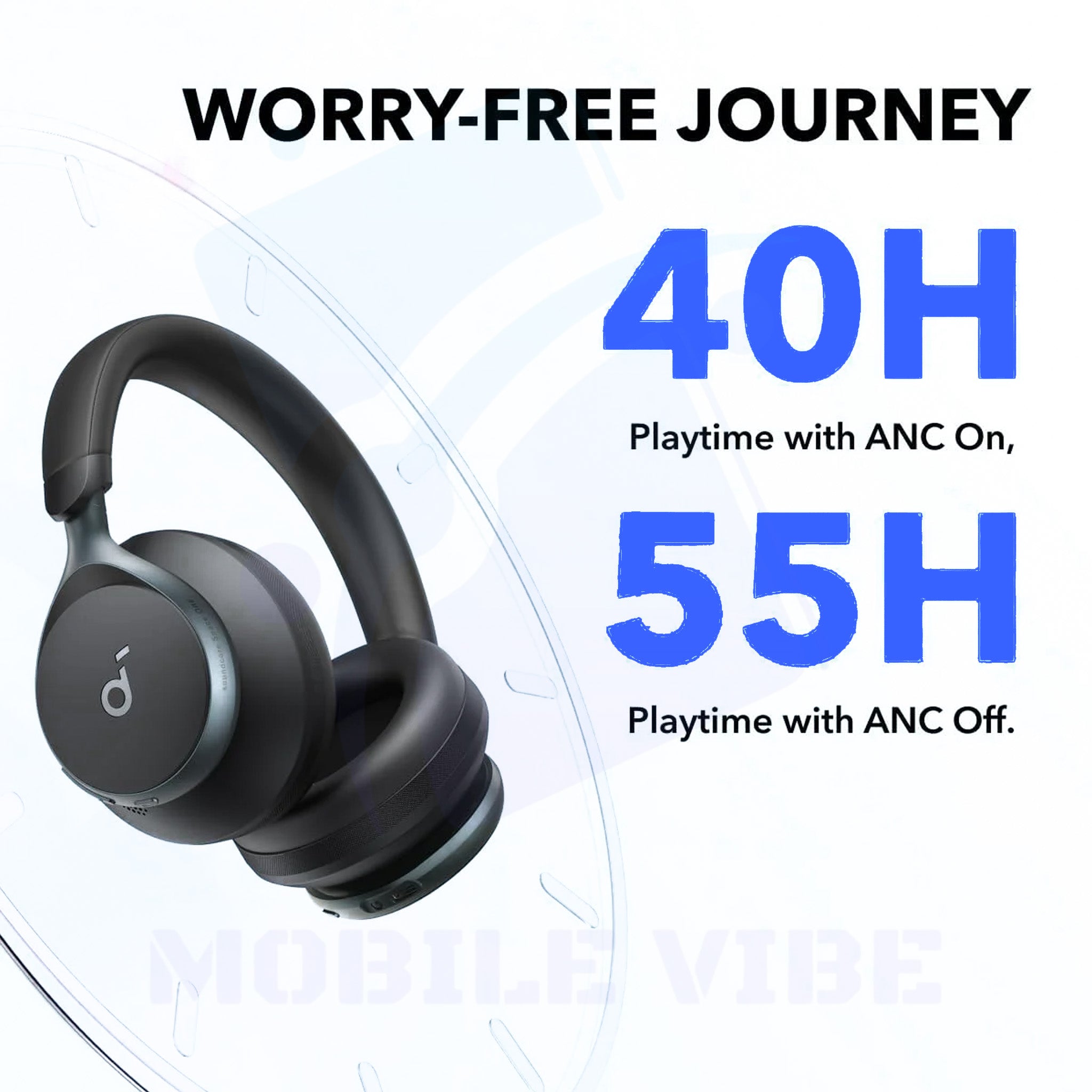Anker Soundcore Life Tune XR - Wireless ANC Headphones with Hi-Res Audio and best battery timing