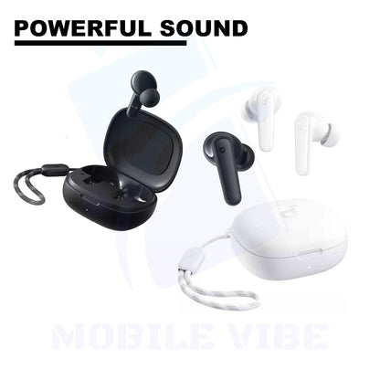 Anker Soundcore P25i - Compact Wireless Earbuds with black and white combination