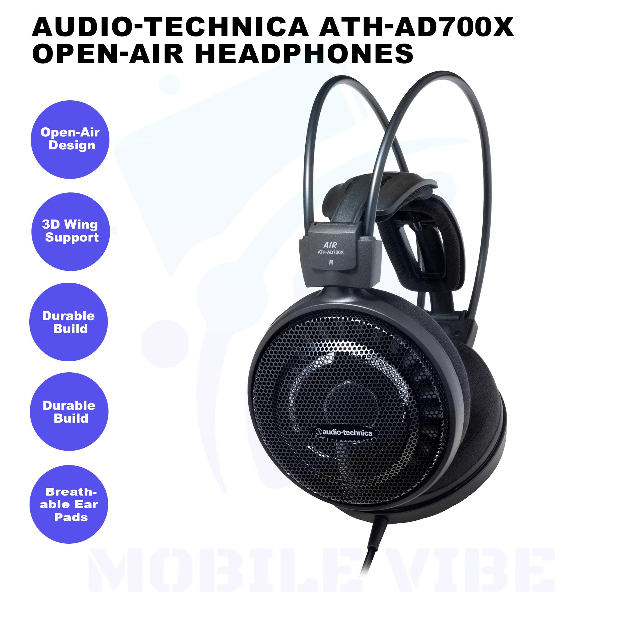Audio-Technica ATH-AD700X Open-Air Headphones features