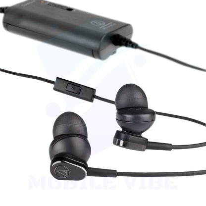 Audio-Technica ATH-ANC33iS Noise-Cancelling In-Ear Headphones