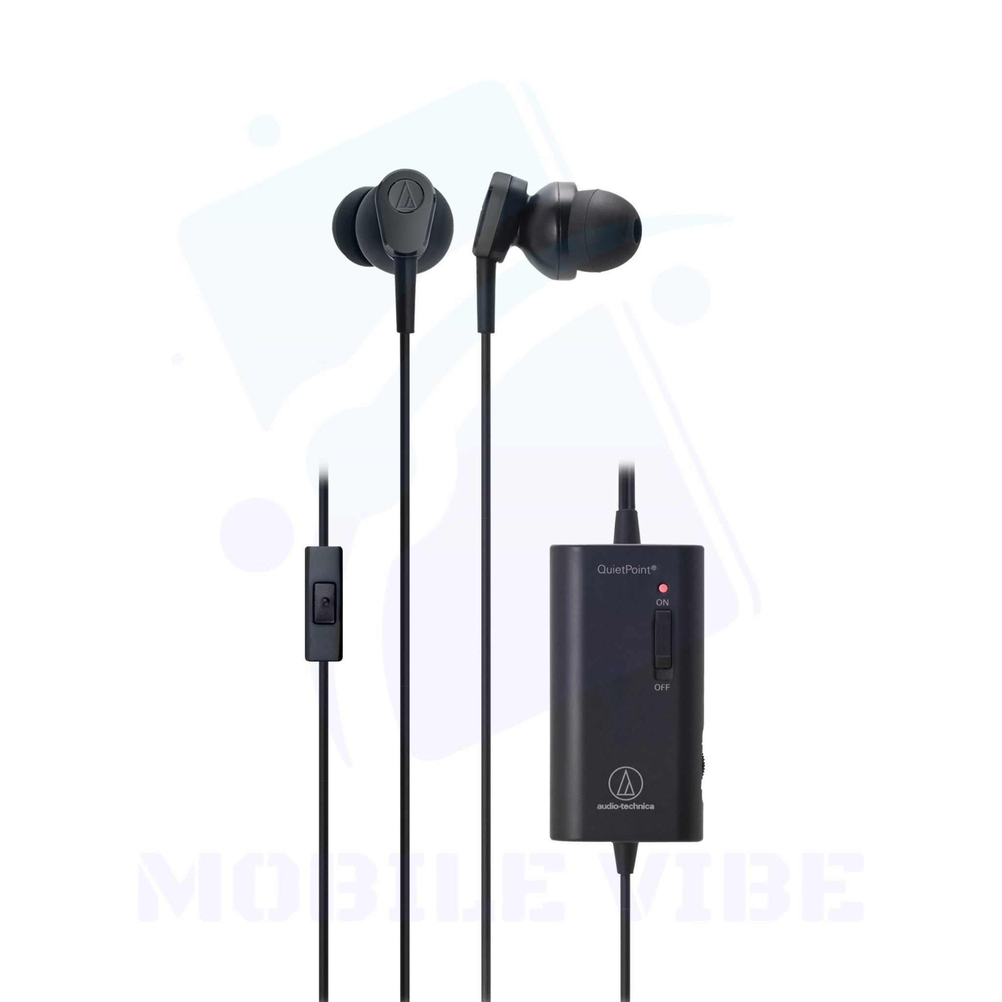 Audio-Technica ATH-ANC33iS Noise-Cancelling In-Ear Headphones