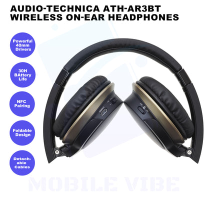Audio-Technica ATH-AR3BT Wireless On-Ear Headphones features
