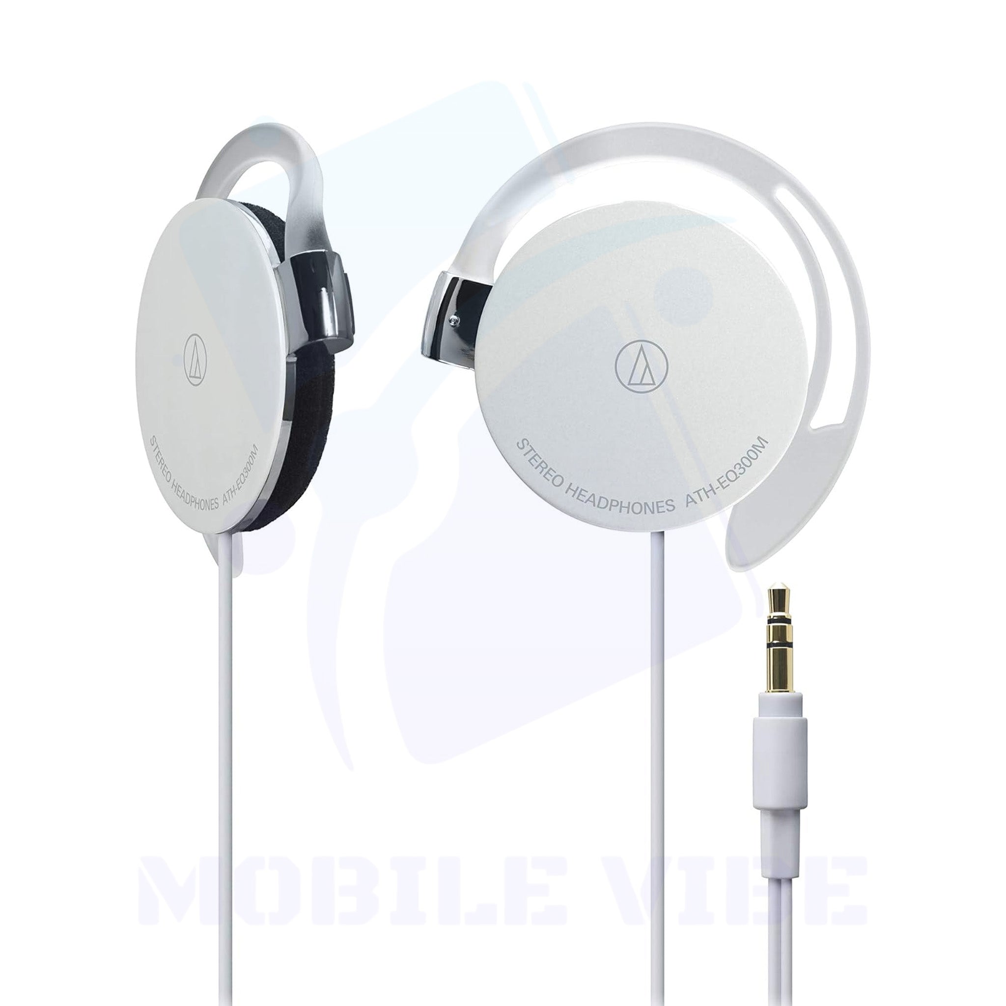 Audio-Technica ATH-EQ300M White Ear Fit Headphones – Lightweight and Comfortable