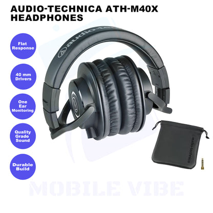 Audio-Technica ATH-M40x – Professional Studio Monitor Headphones features