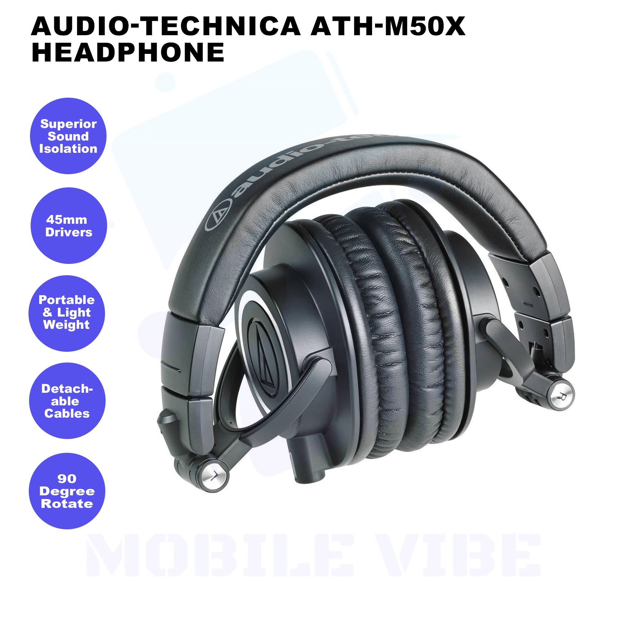 Audio-Technica ATH-M50X Headphone's features