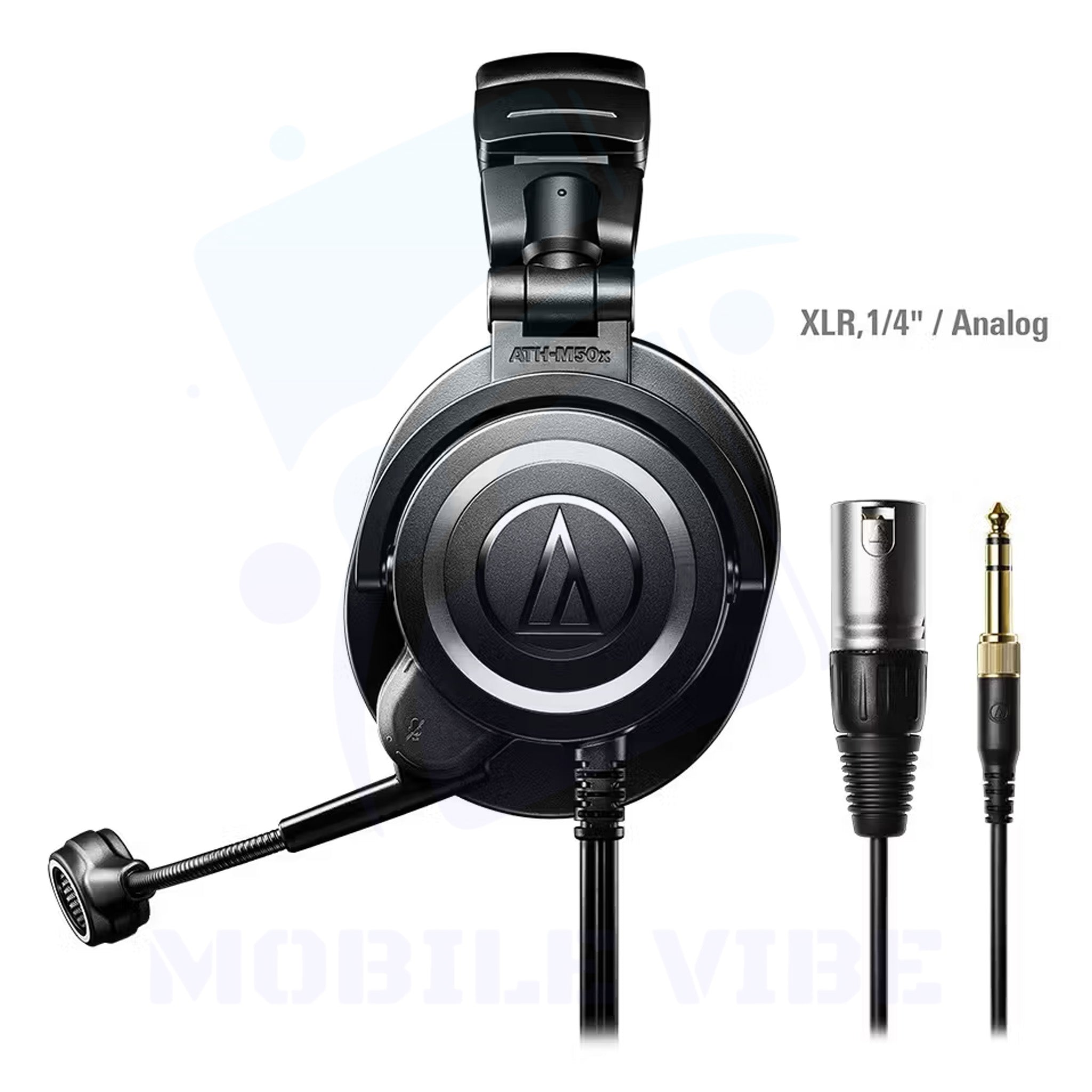 Audio-Technica ATH-M50xSTS Streaming Headset side view with Studio-Quality Sound