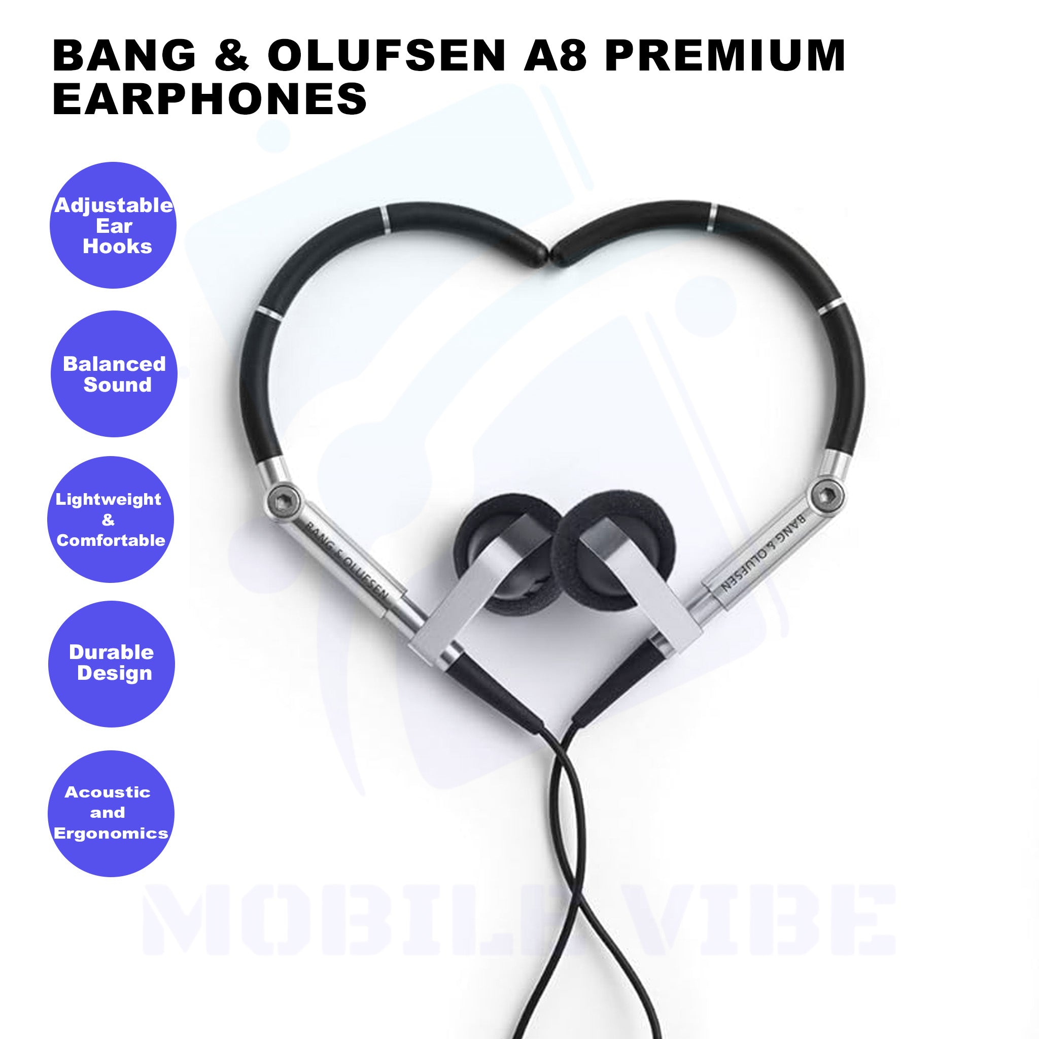 Bang & Olufsen A8 Premium Earphones features