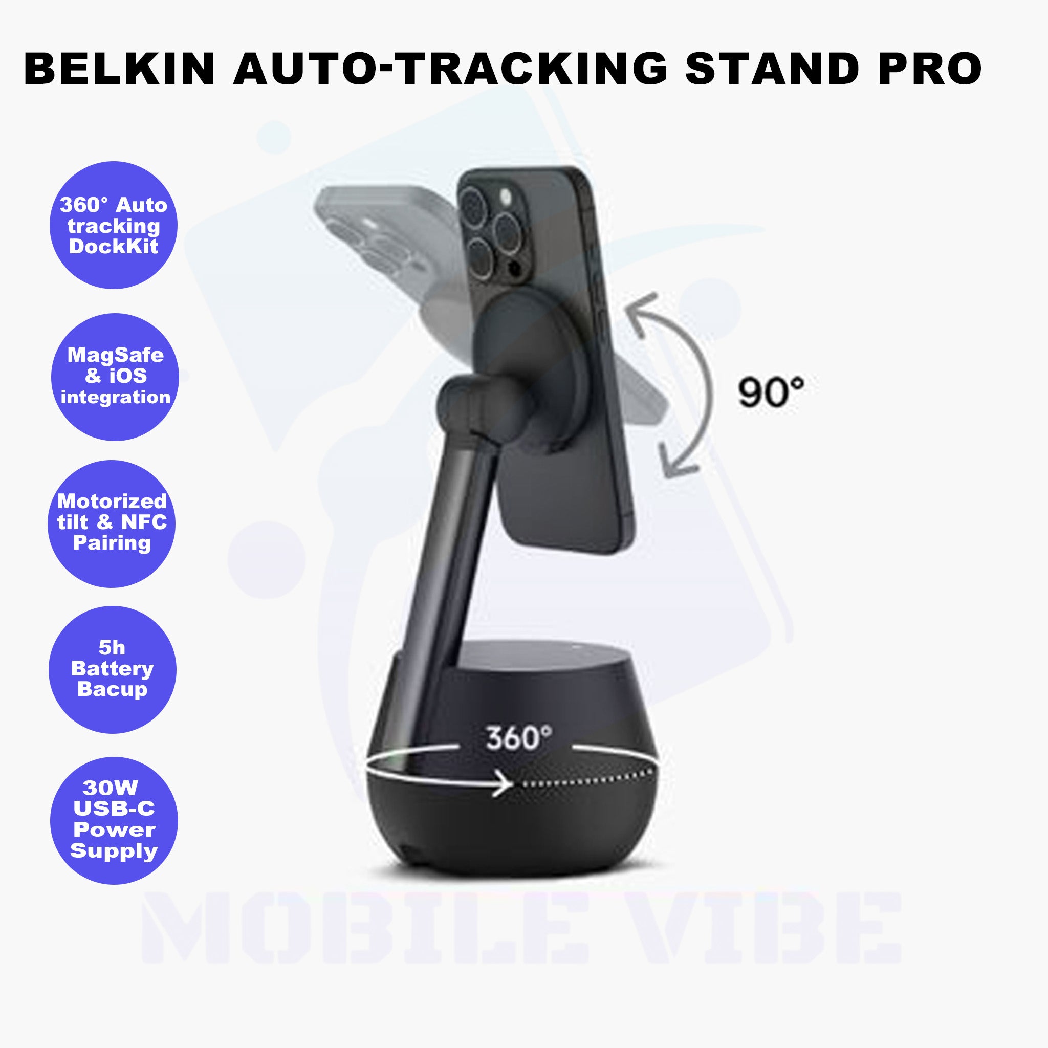 Belkin Auto-Tracking Stand Pro Features
