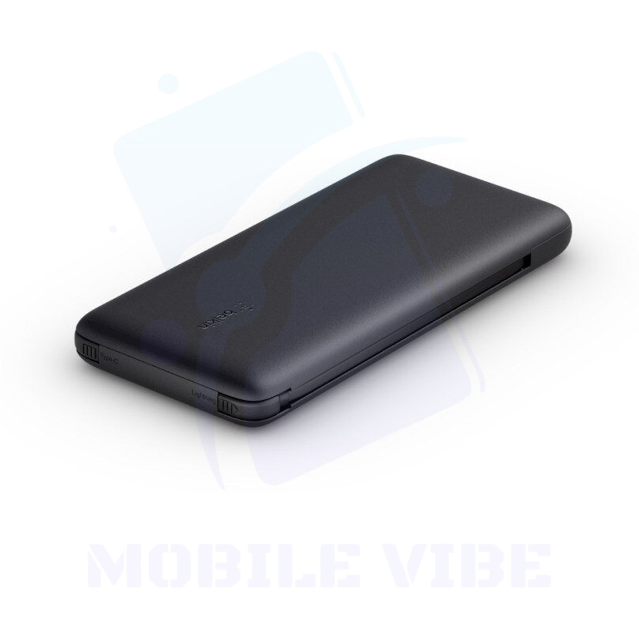 Belkin BOOSTCHARGE Plus 10K Portable Charger Power Bank side view
