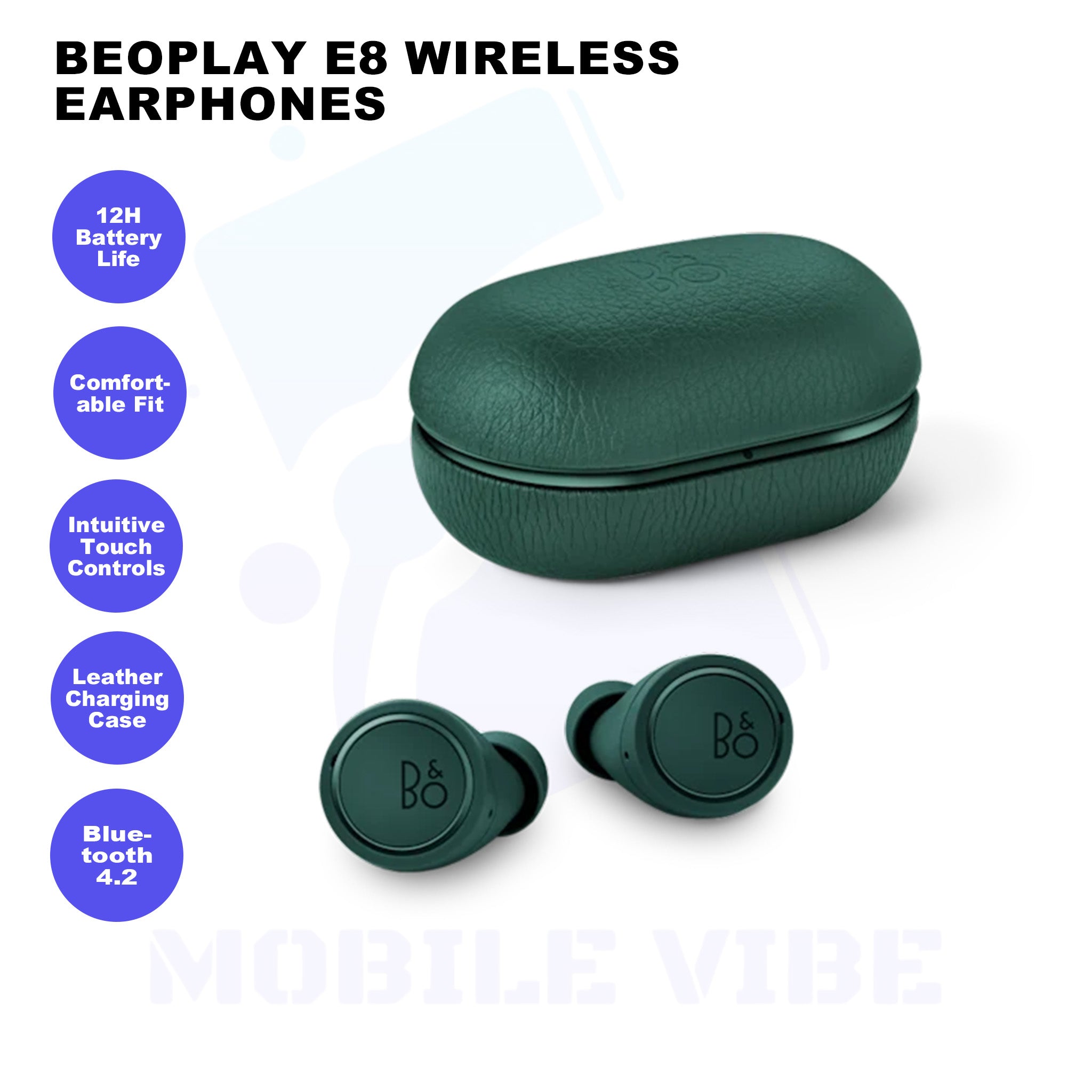 Beoplay E8 Wireless Bluetooth Earphones features