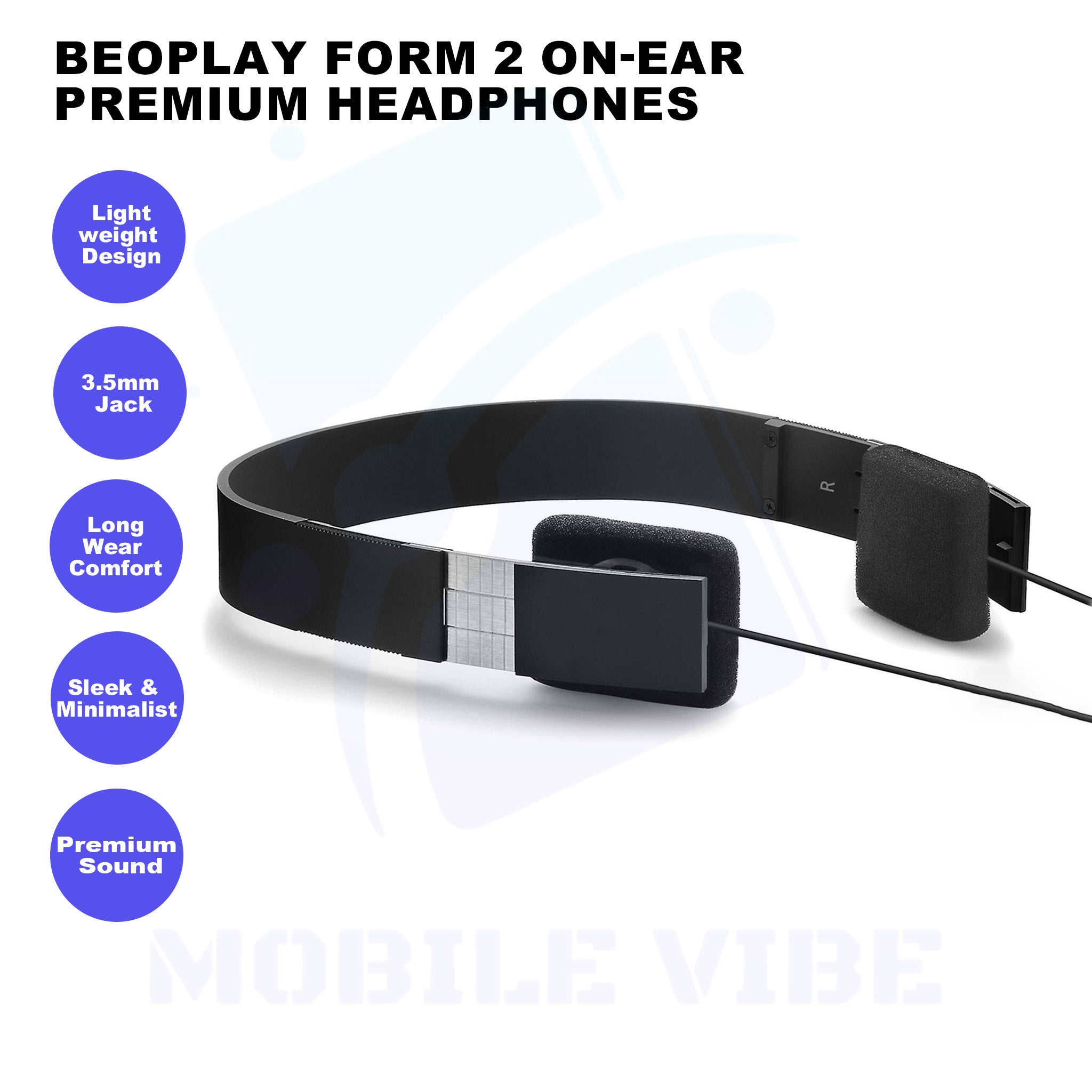 Beoplay Form 2 On-Ear Premium Headphones features