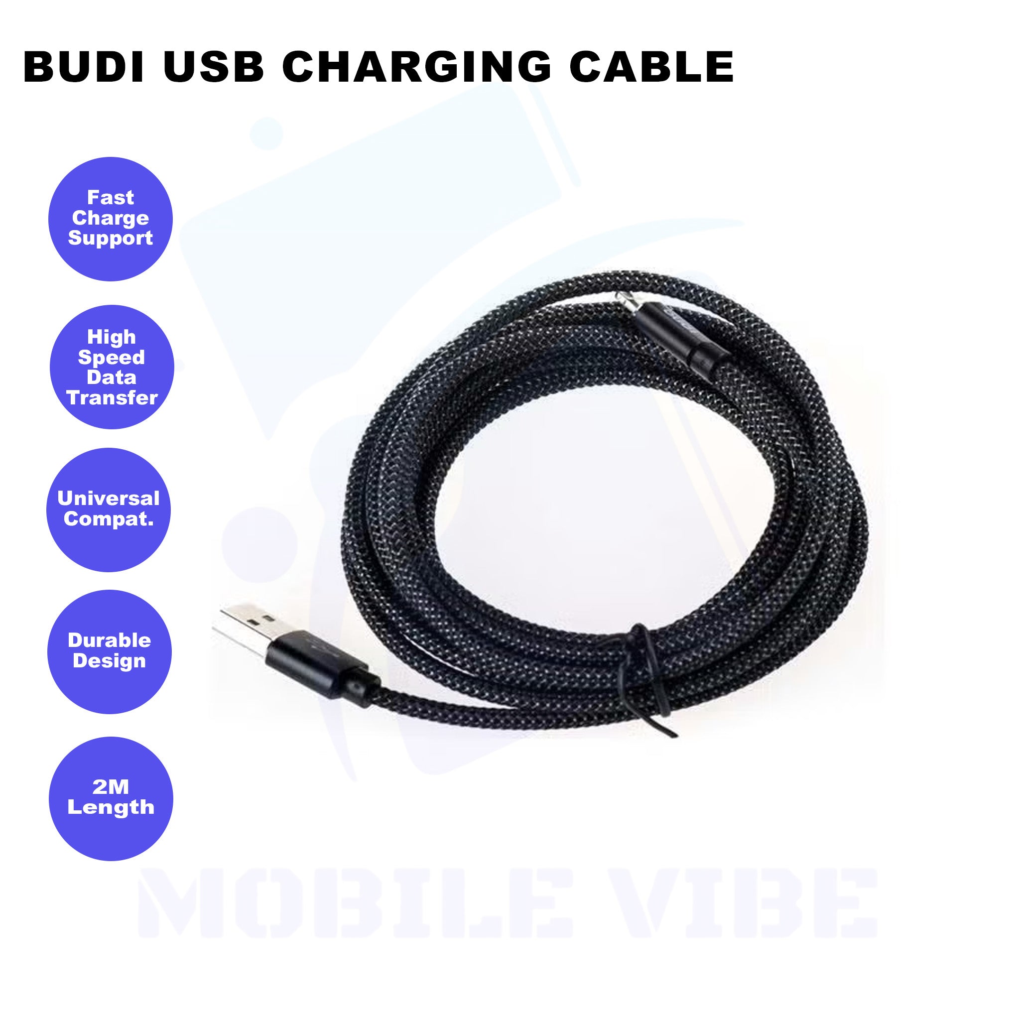 Budi USB Charging Cable Features