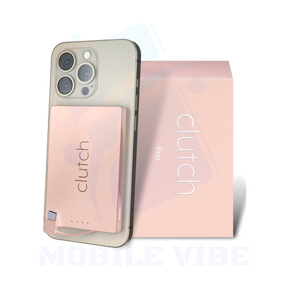 Clutch Pro 5,000 mAh Magnetic USB‑C Portable Charger pink