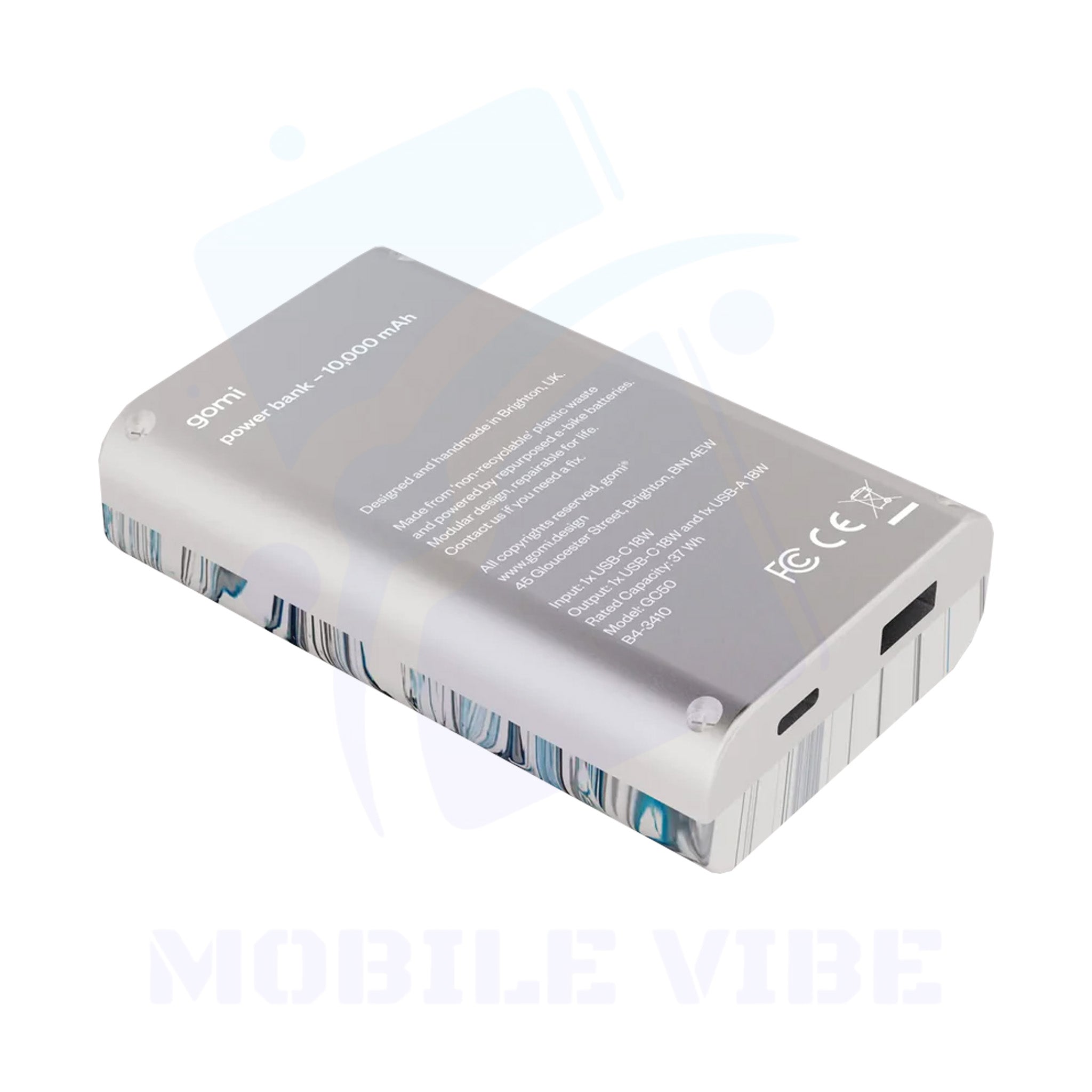 gomi Power Bank – 10 000 mAh Portable Eco Charger with Repairs for Life