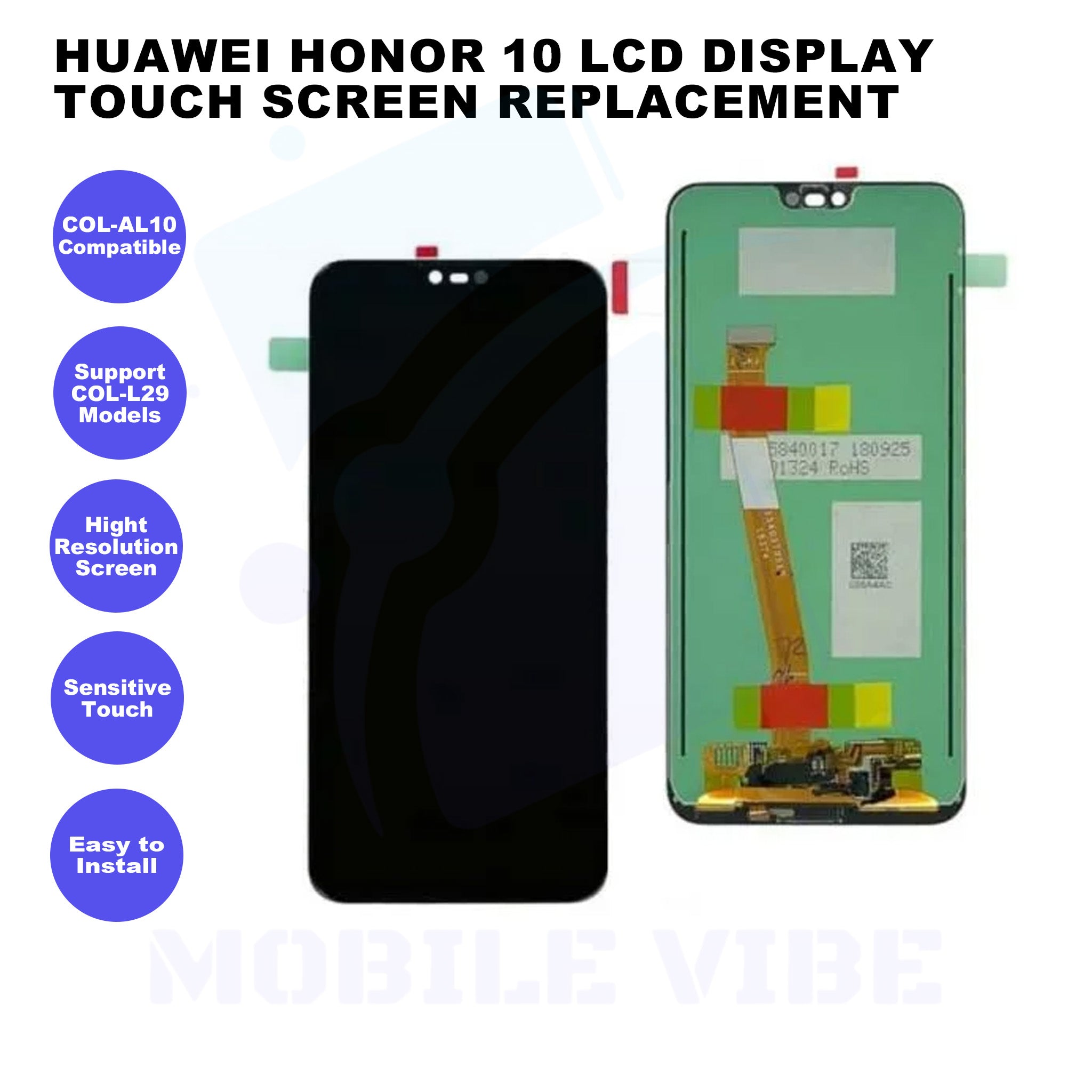 Huawei Honor 10 LCD Display Touch Screen Replacement Features