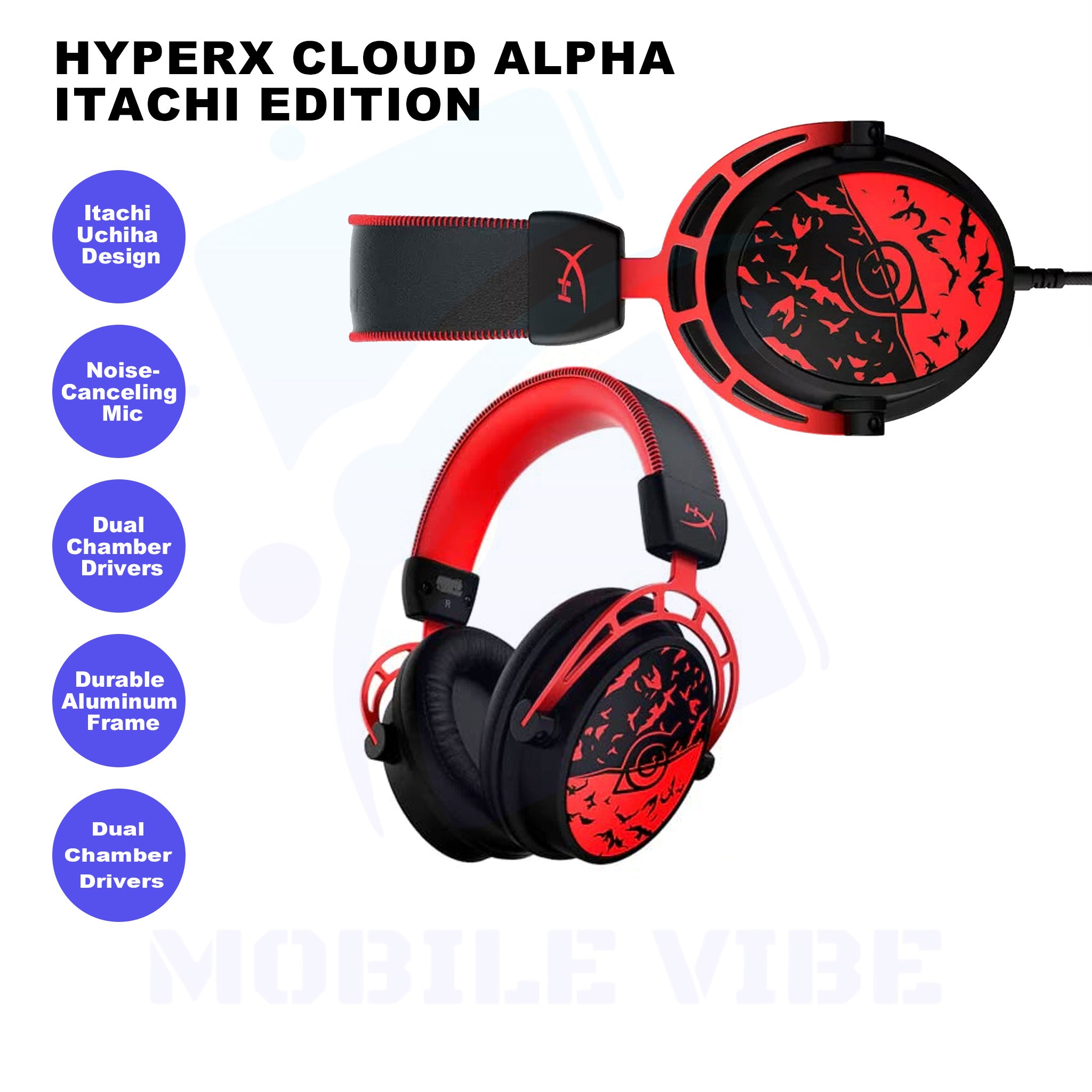 HyperX Cloud Alpha Itachi Edition features - Special Collection Gaming Headset