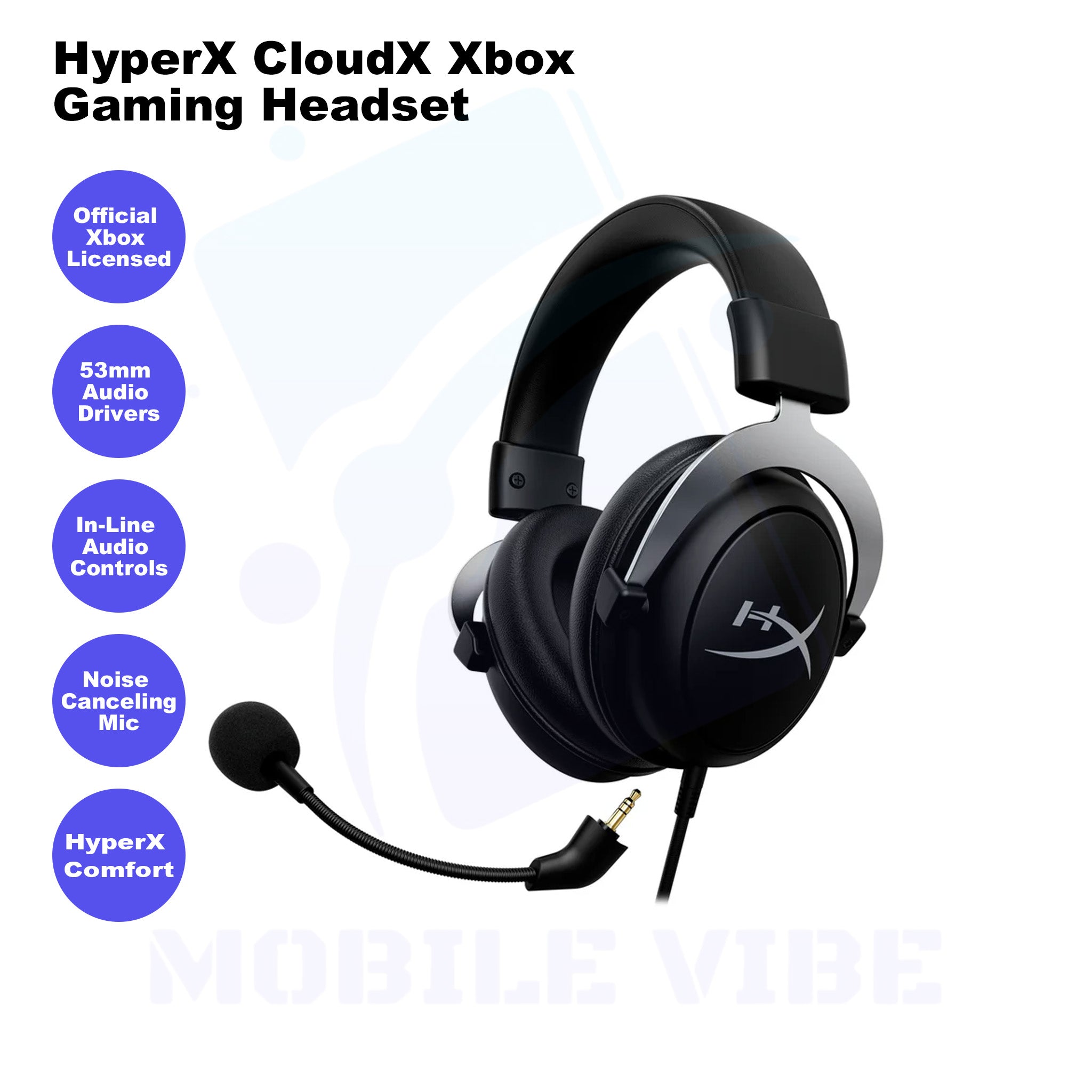 HyperX CloudX Xbox Gaming Headset specifications