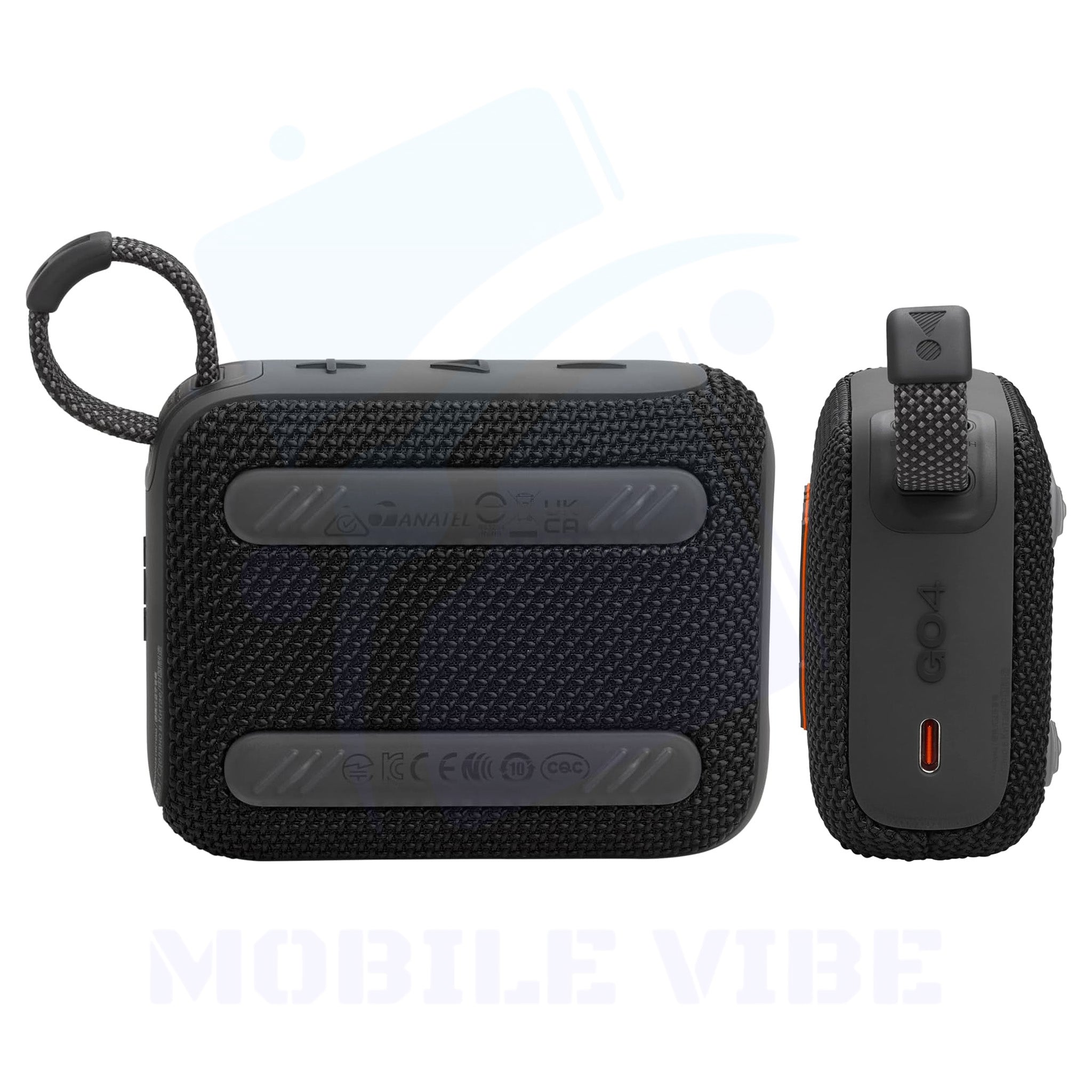 JBL Go 4 – Waterproof & Dustproof Ultra-Portable Bluetooth Speaker Side and Back View