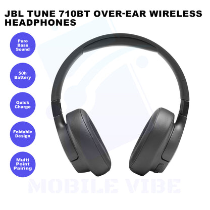 JBL Tune 710BT Over-ear Wireless Headphones Features