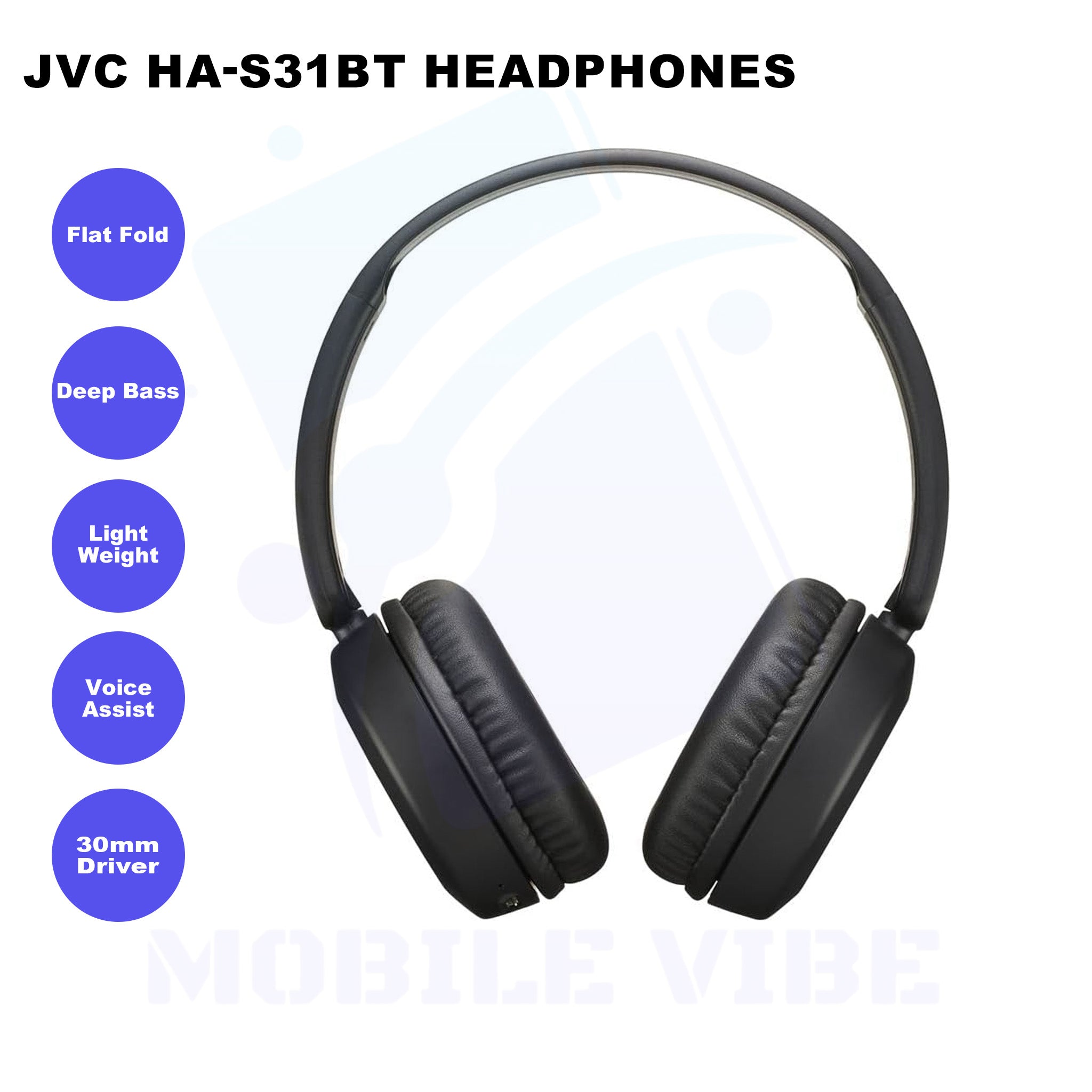 JVC HA-S31BT Headphones Features
