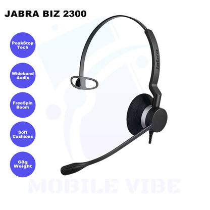 Jabra Biz 2300 | On-Ear Stereo Headphones Features