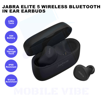 Jabra Elite 5 Wireless Bluetooth In-Ear Earbuds Features