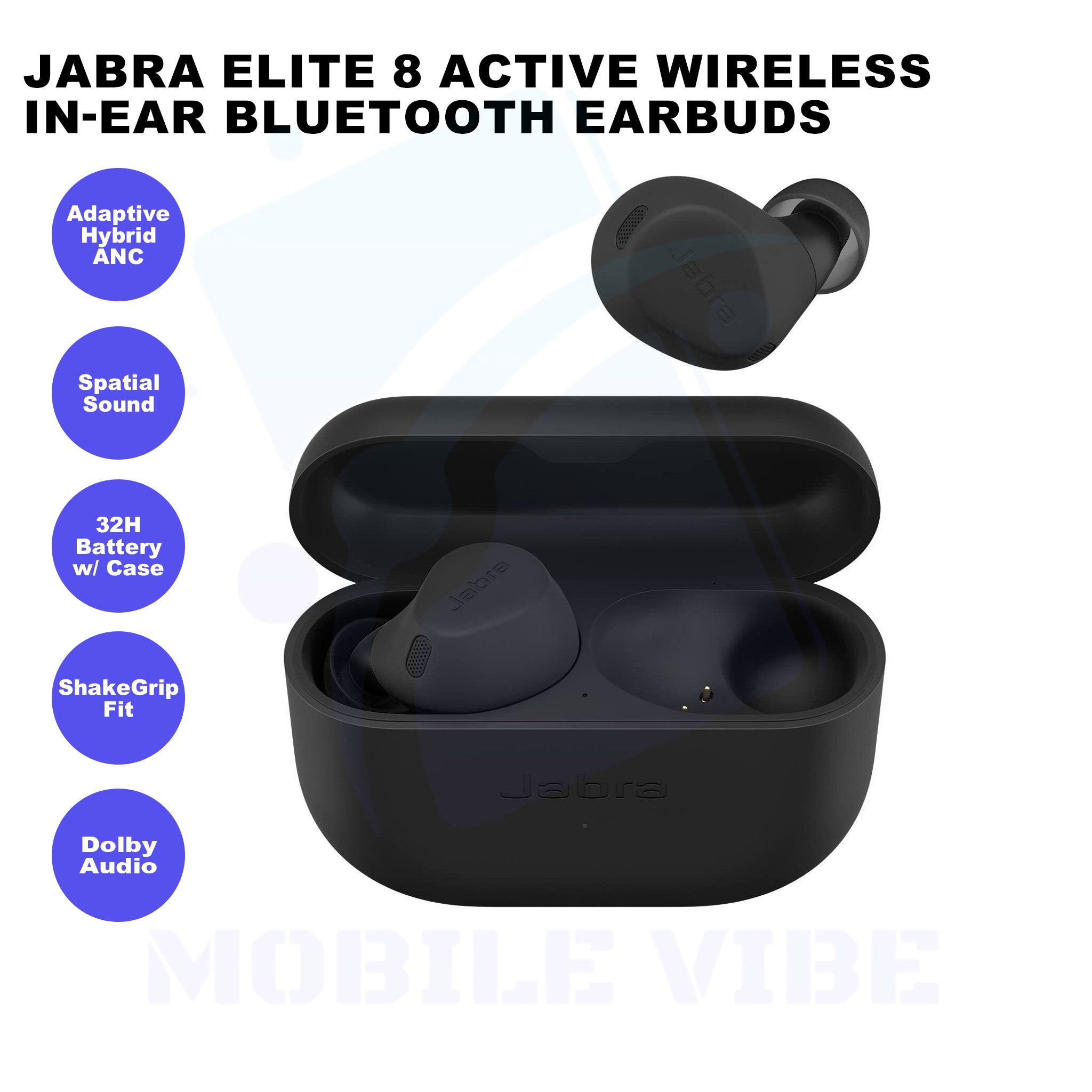 Jabra Elite 8 Active Wireless In-Ear Bluetooth Earbuds Features