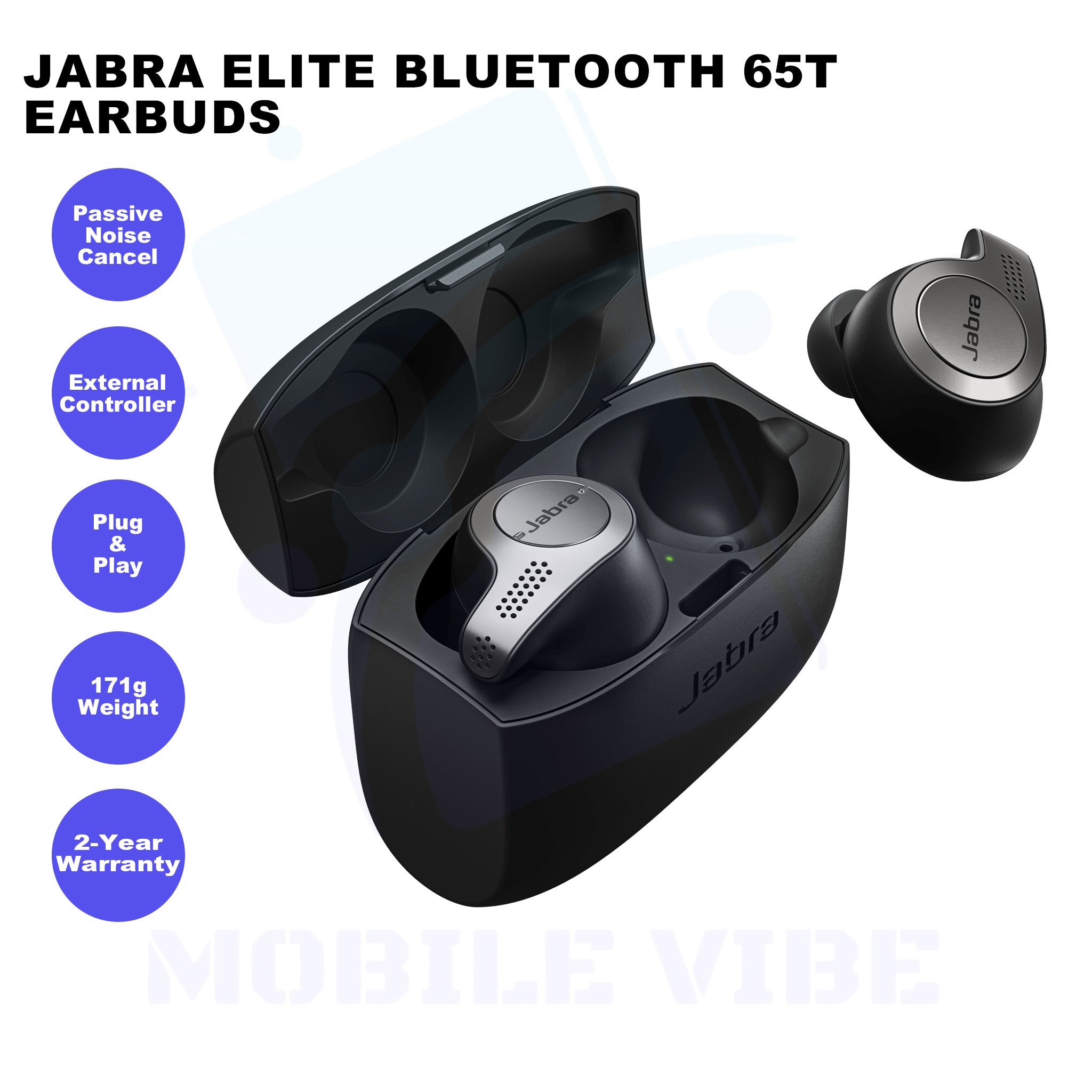 Jabra Elite Bluetooth 65t Earbuds Features