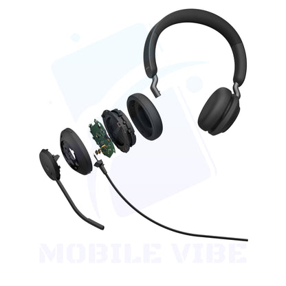 Jabra Evolve2 40 Noise Cancelling Stereo Headphones Inner tech