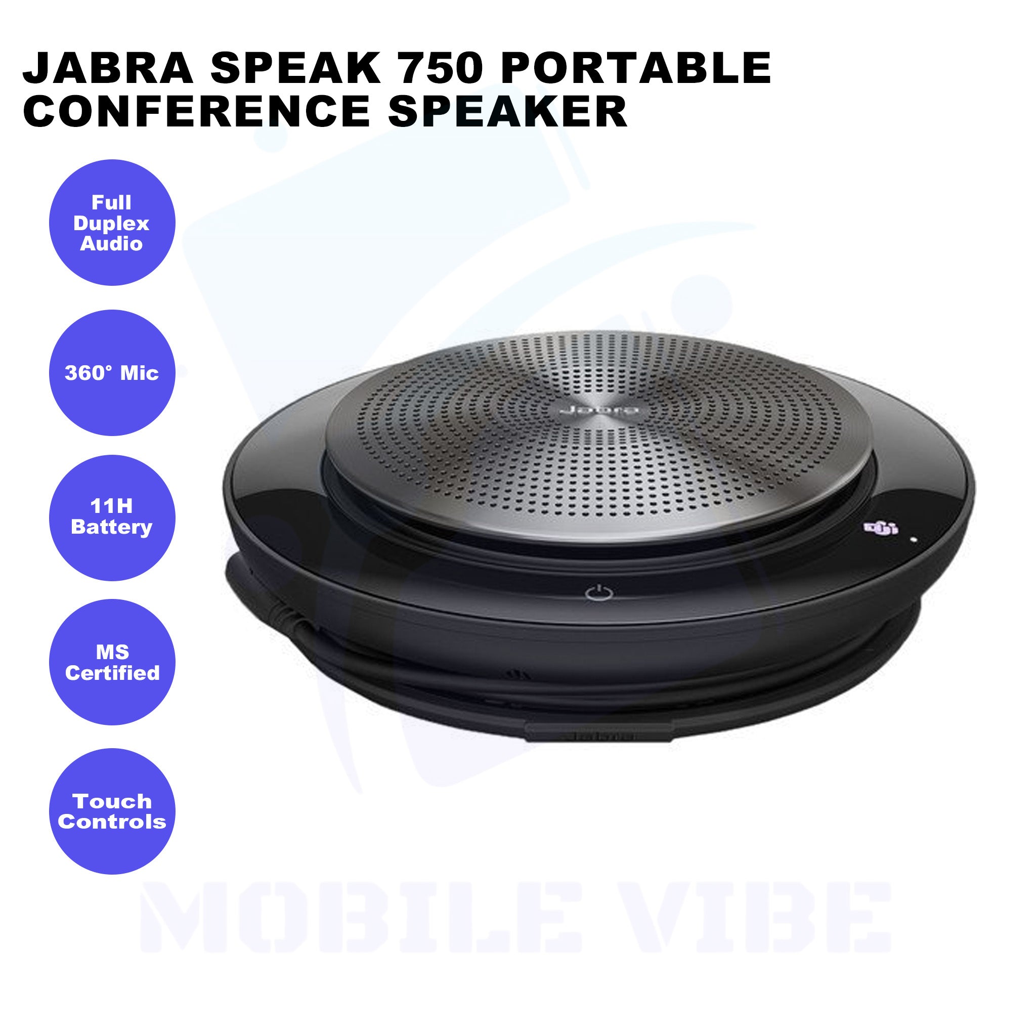 Jabra Speak 750 Portable Conference Speaker features