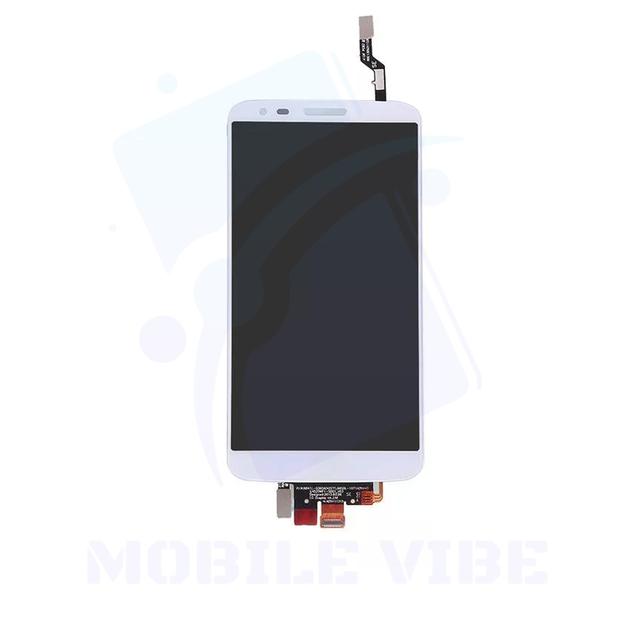 LG G2 D802 White LCD Display & Digitizer Assembly with Frame front