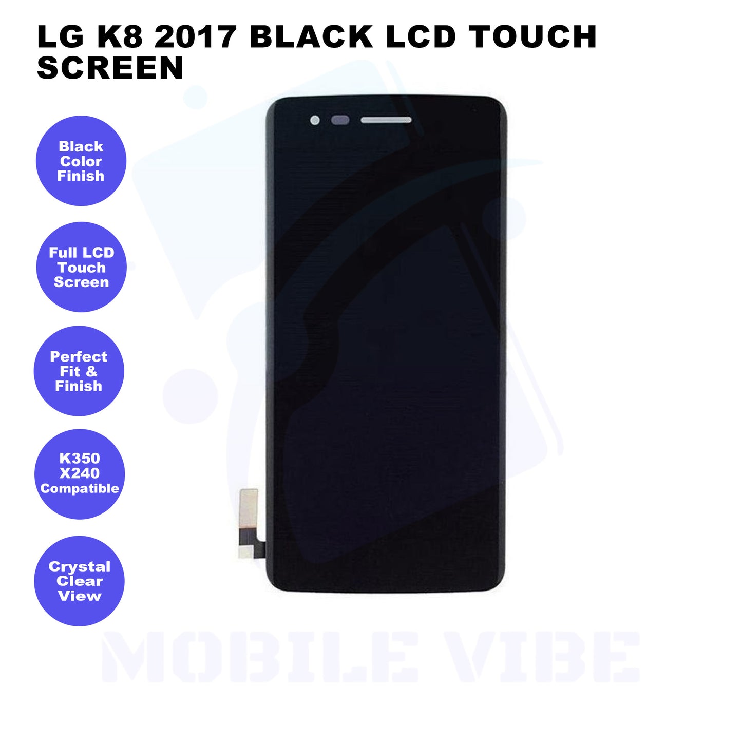 LG K8 2017 Black LCD Touch Screen Features