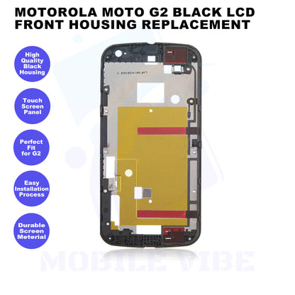 Motorola Moto G2 Black LCD Front Housing Replacement Features
