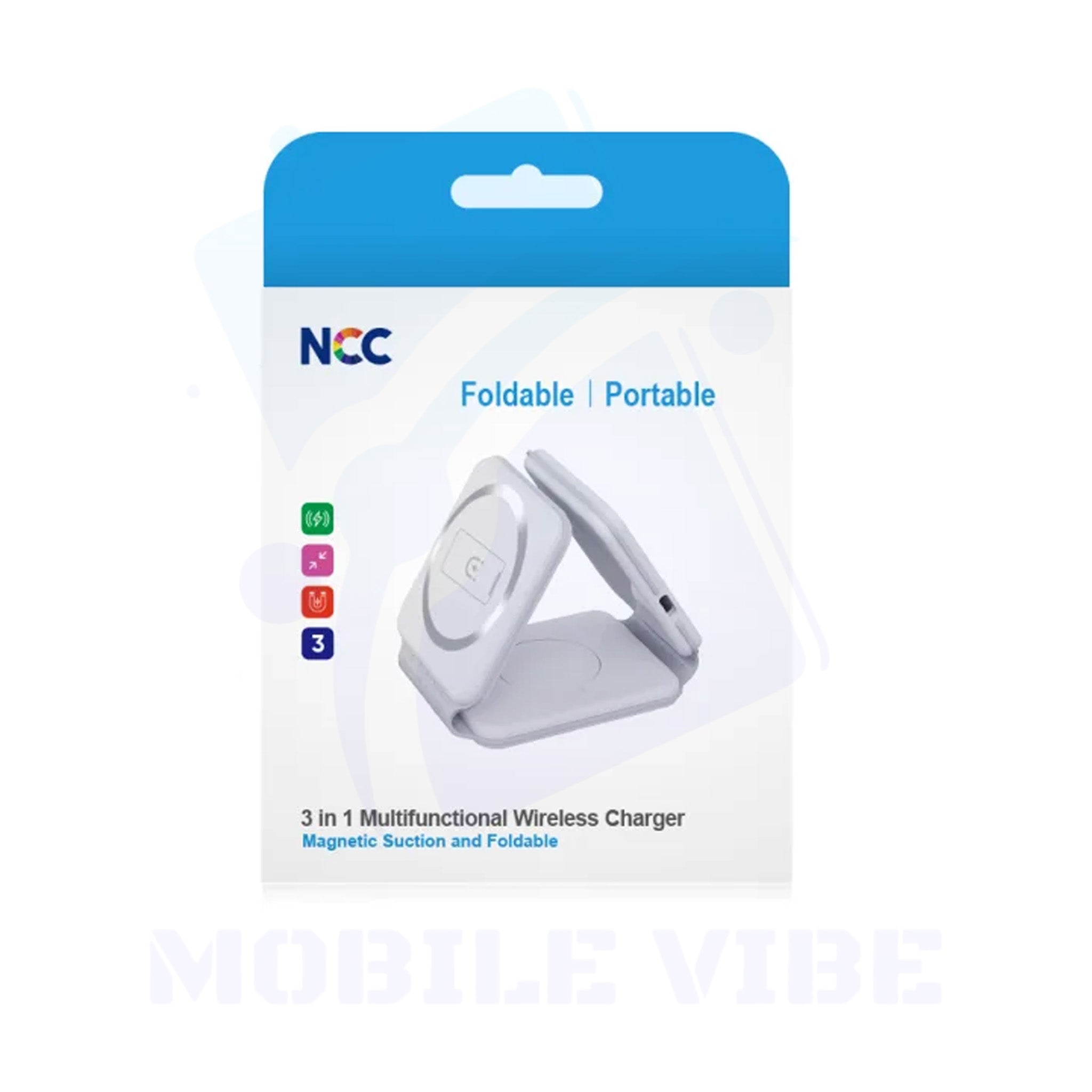 NCC 3-in-1 Multifunctional Wireless Charger Packed