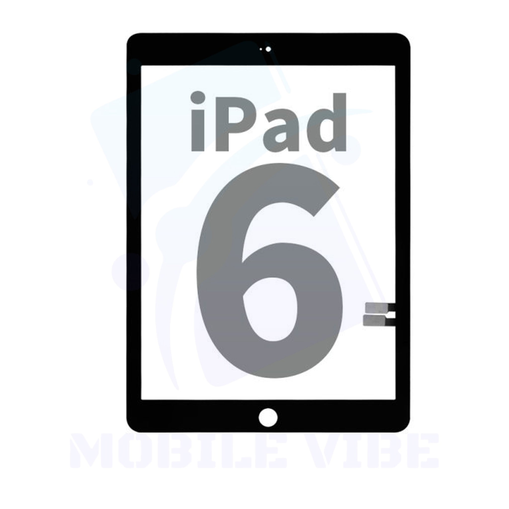 NCC Advanced Touch Digitizer Assembly for iPad 6 In Black Color