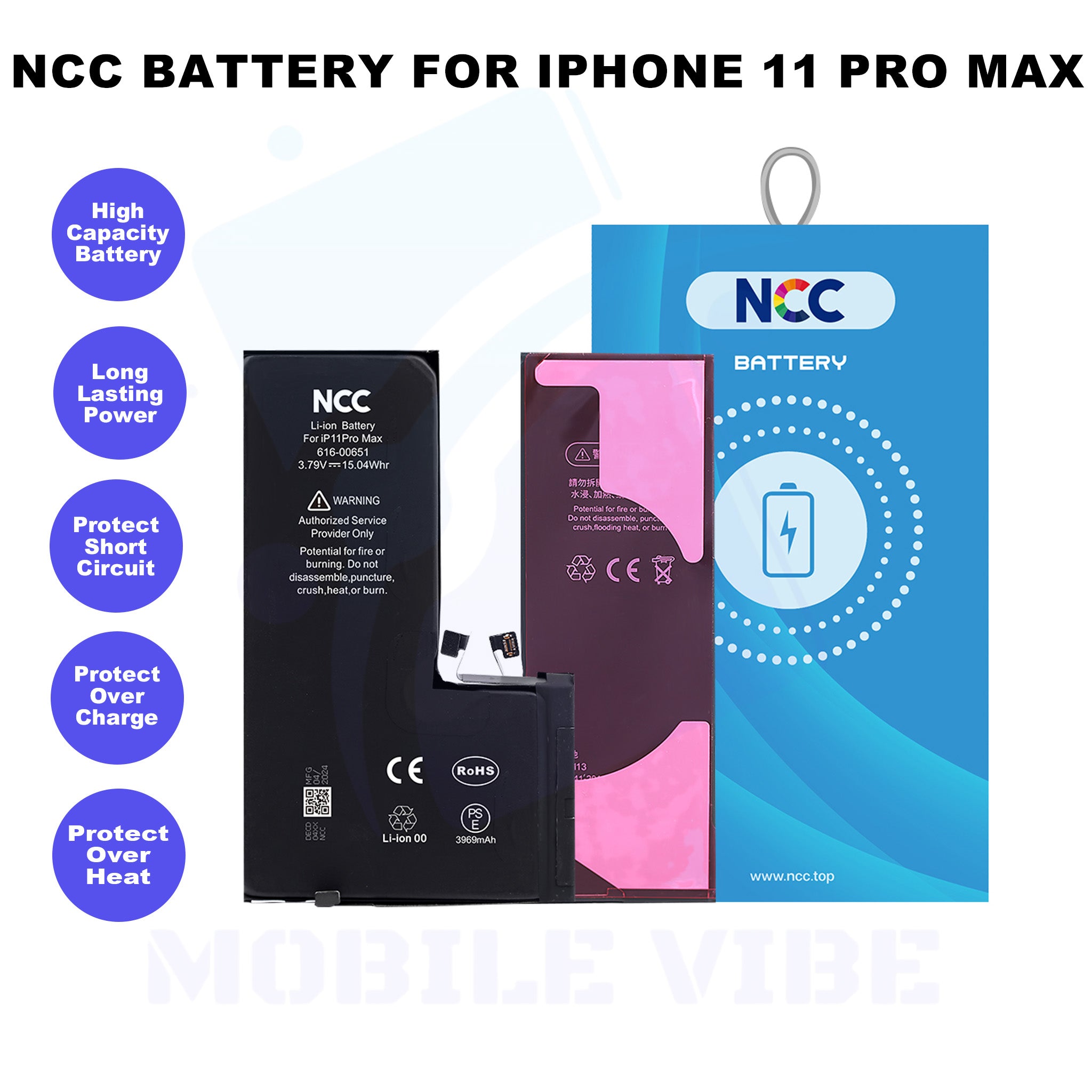 NCC Battery for iPhone 11 Pro Max Features